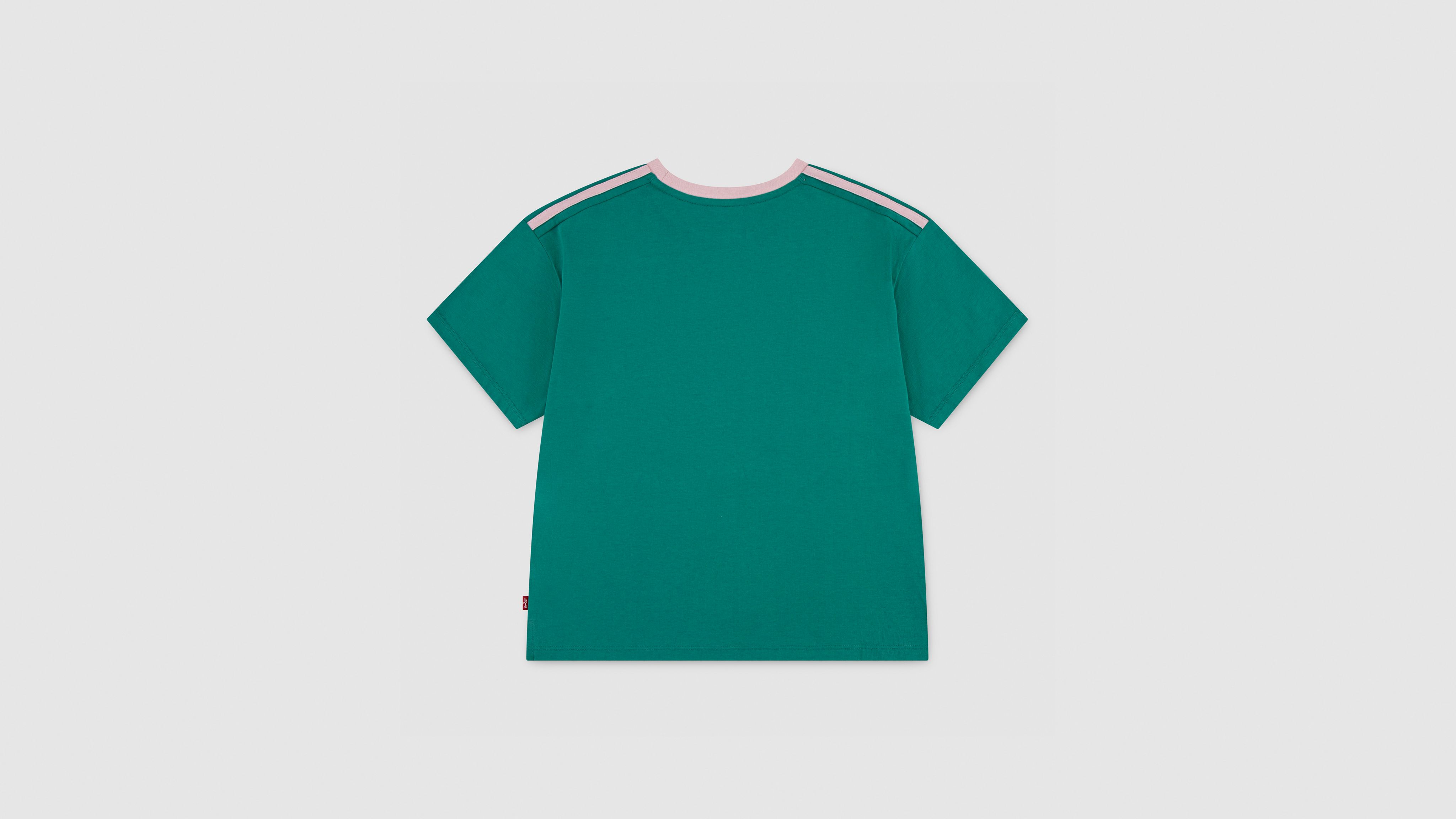 Levi's Sporty Oversized Tee Big Girls S-xl T-shirt Xl In Green
