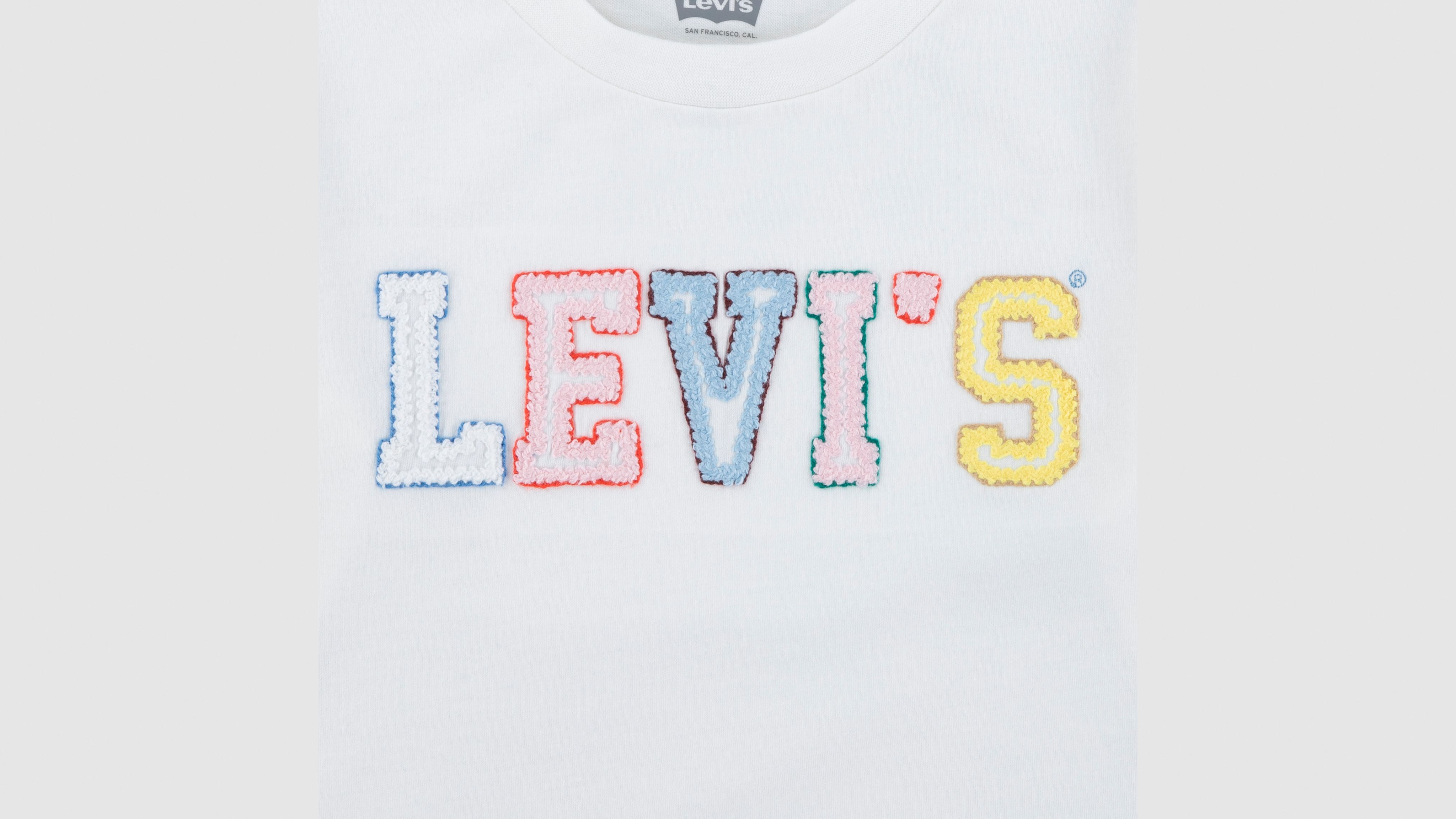 Ls Crochet Tee Big Girls S-xl - White | Levi's® US