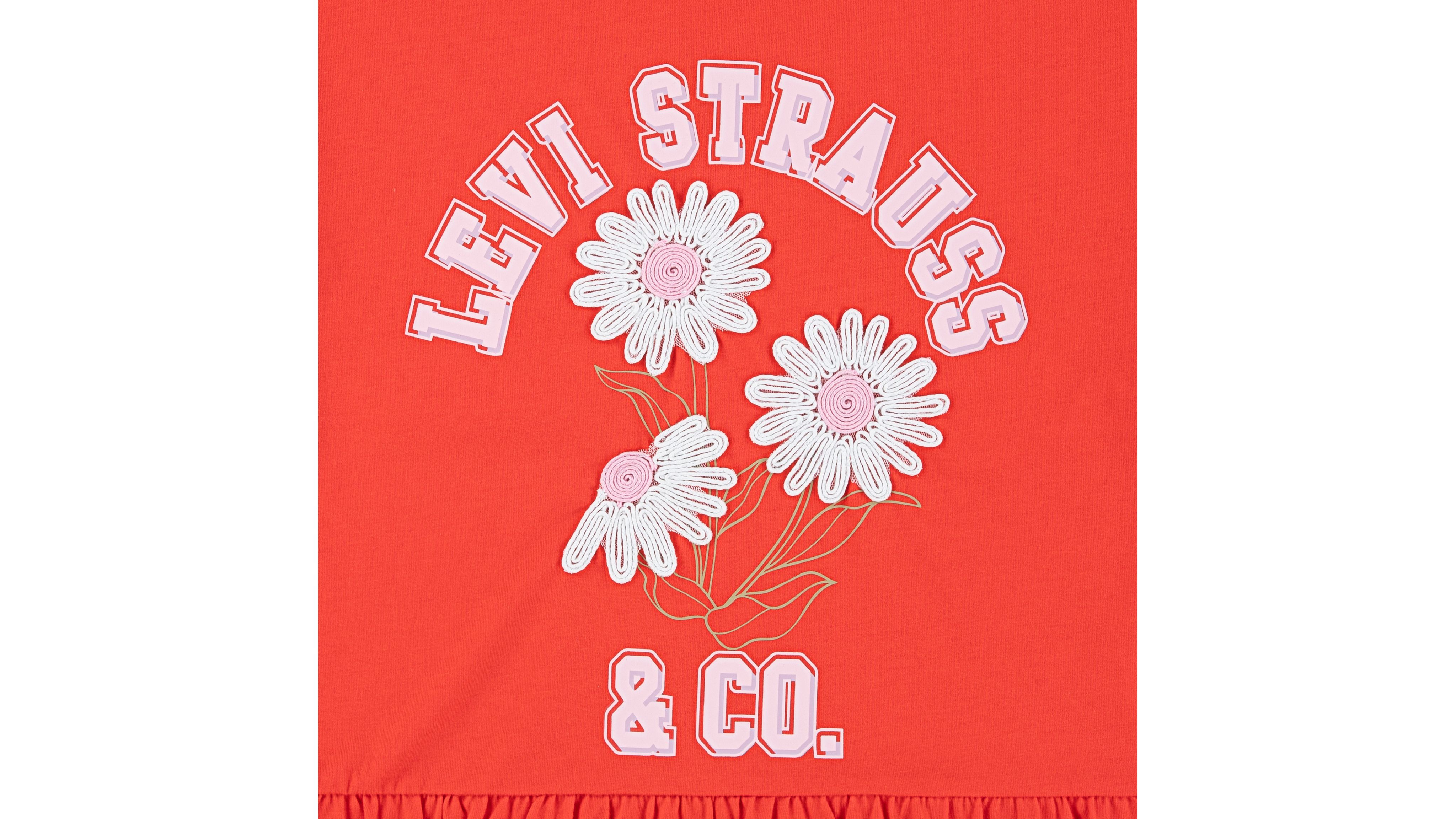 Levi's Levis Peplum Top Big Girls S-xl S In Red