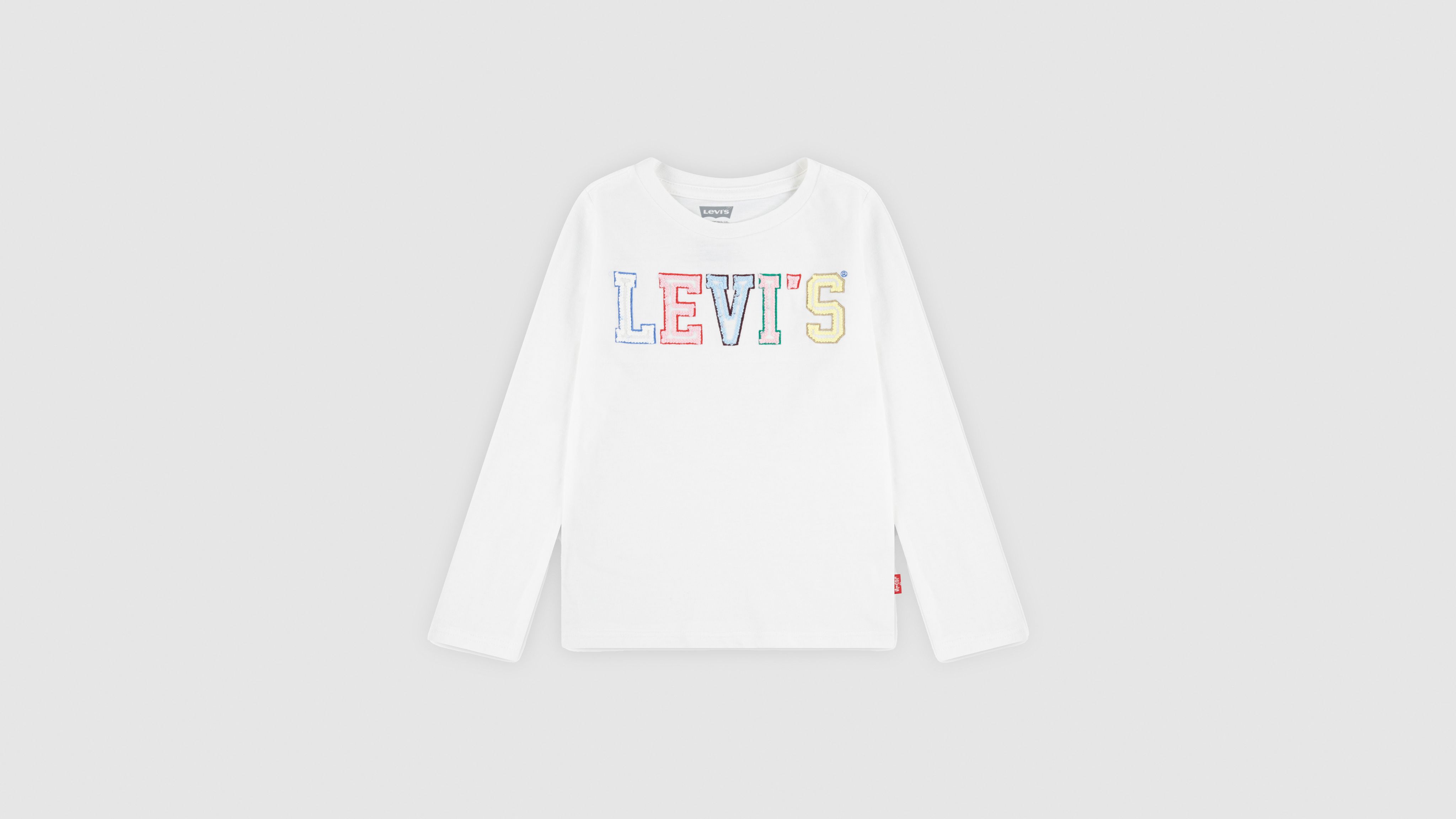Levi's Ls Levis Crochet Tee Toddler Girls 2t-4t T-shirt 4t In White