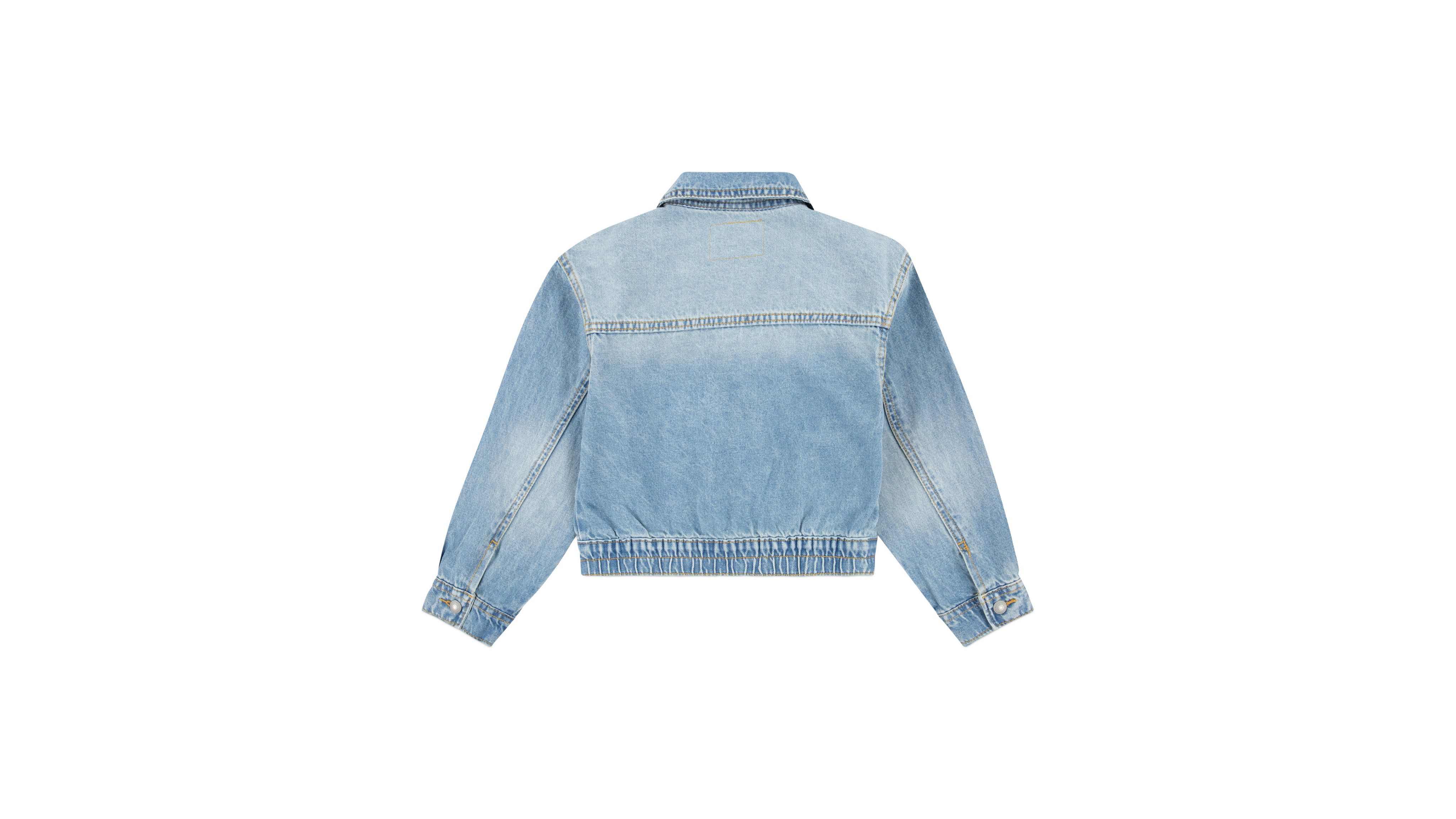Levi's Levis Oversized Scrunchie Trucker Jacket Little Girls 4-6x 6x