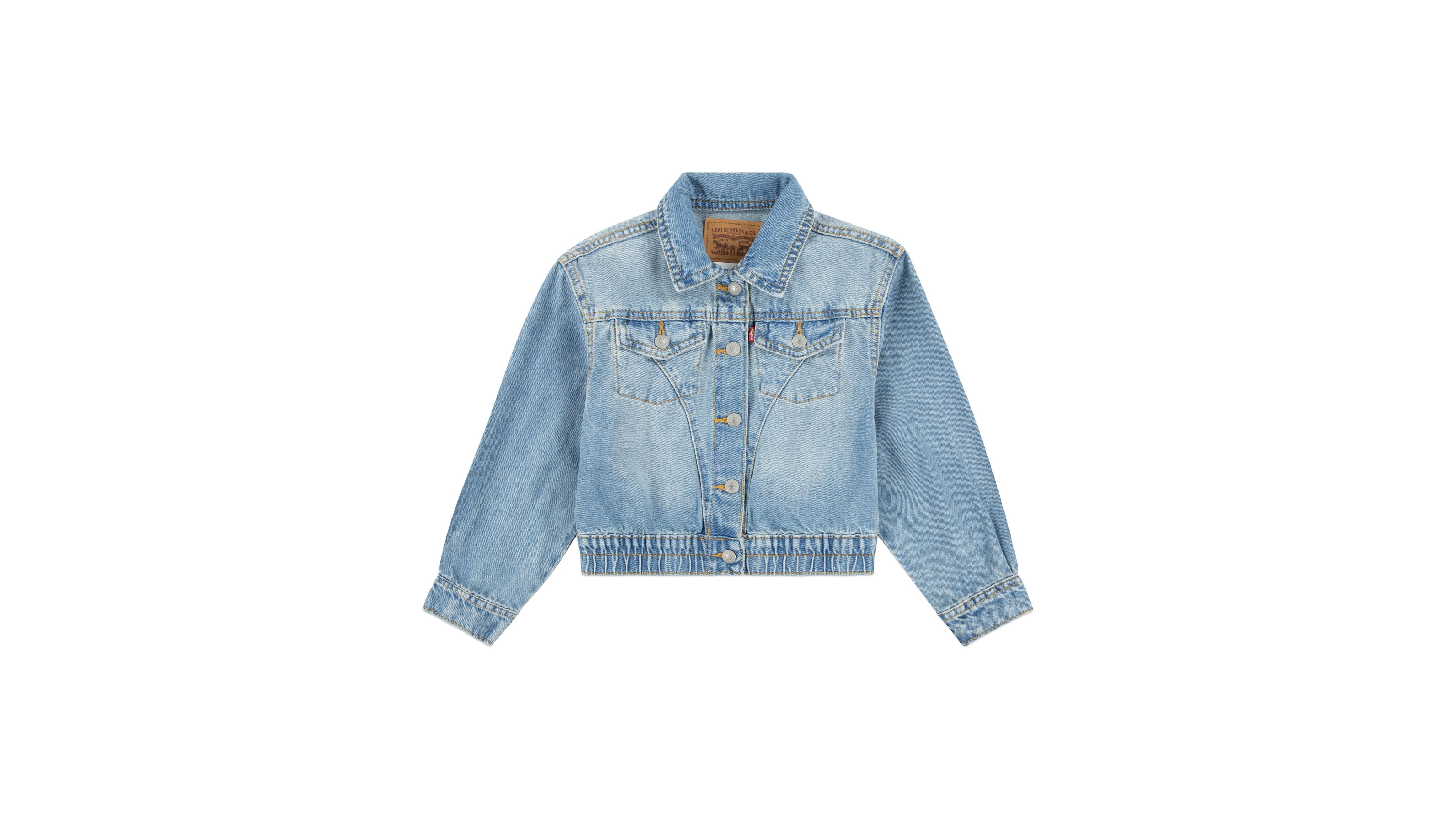 Levi's Levis Oversized Scrunchie Trucker Jacket Little Girls 4-6x 6x