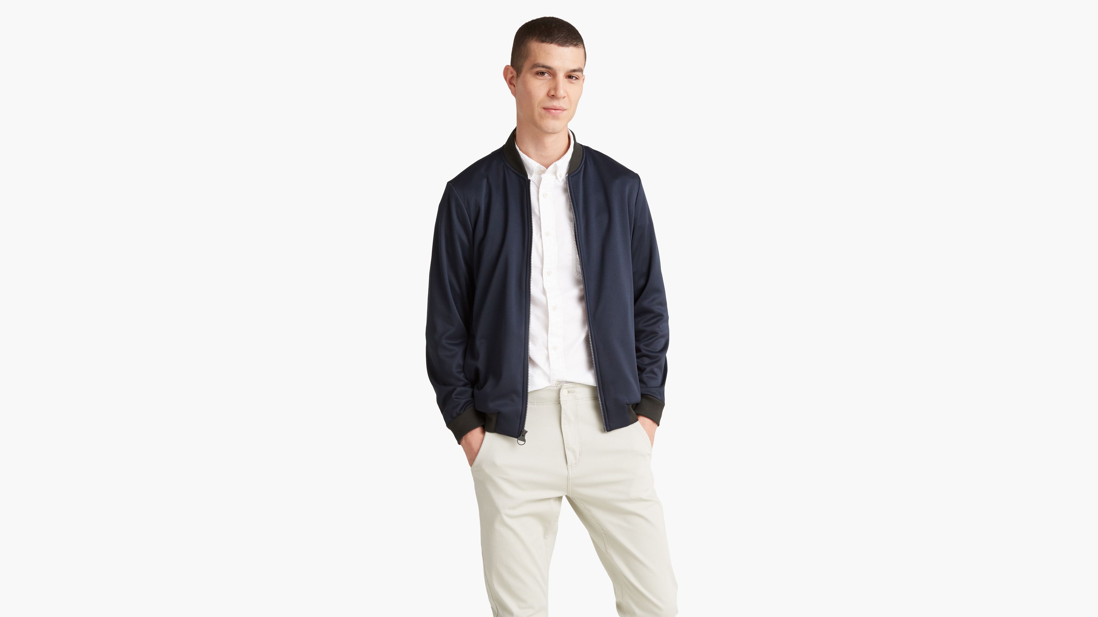 fleece bomber jacket mens