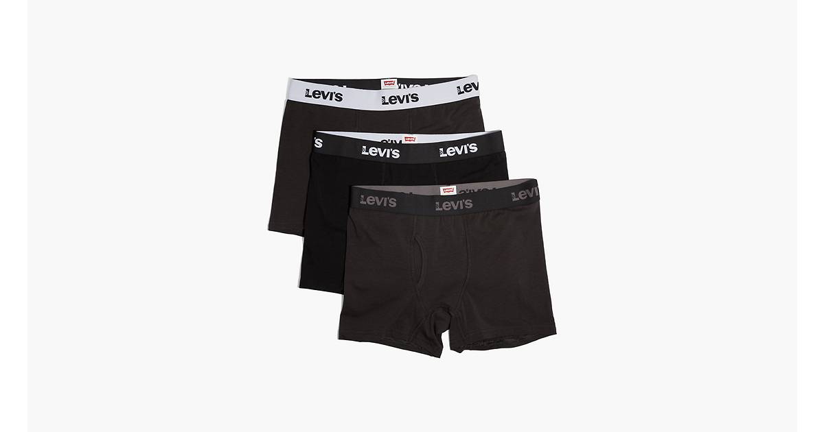  Levis Boxer Briefs For Men, Cotton Stretch Breathable Mens  Underwear 3 Pack Assorted