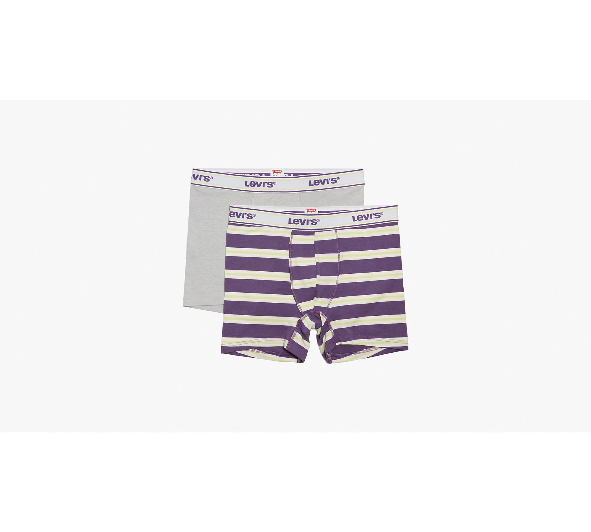 Athletic Cotton 2 Pack Trunks, multi