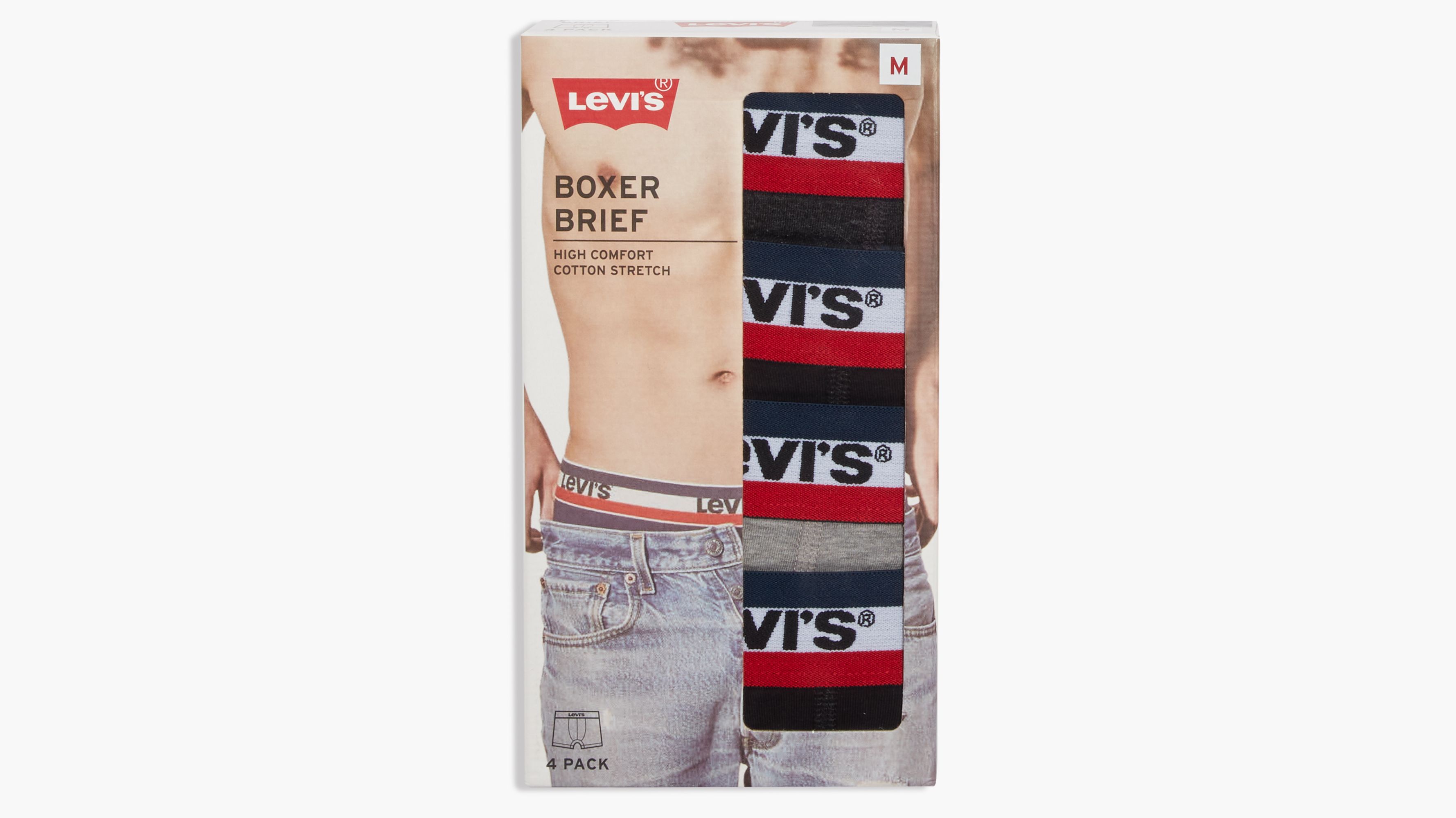 Levi's Men's Microfiber Boxer Briefs, 4-Pack 