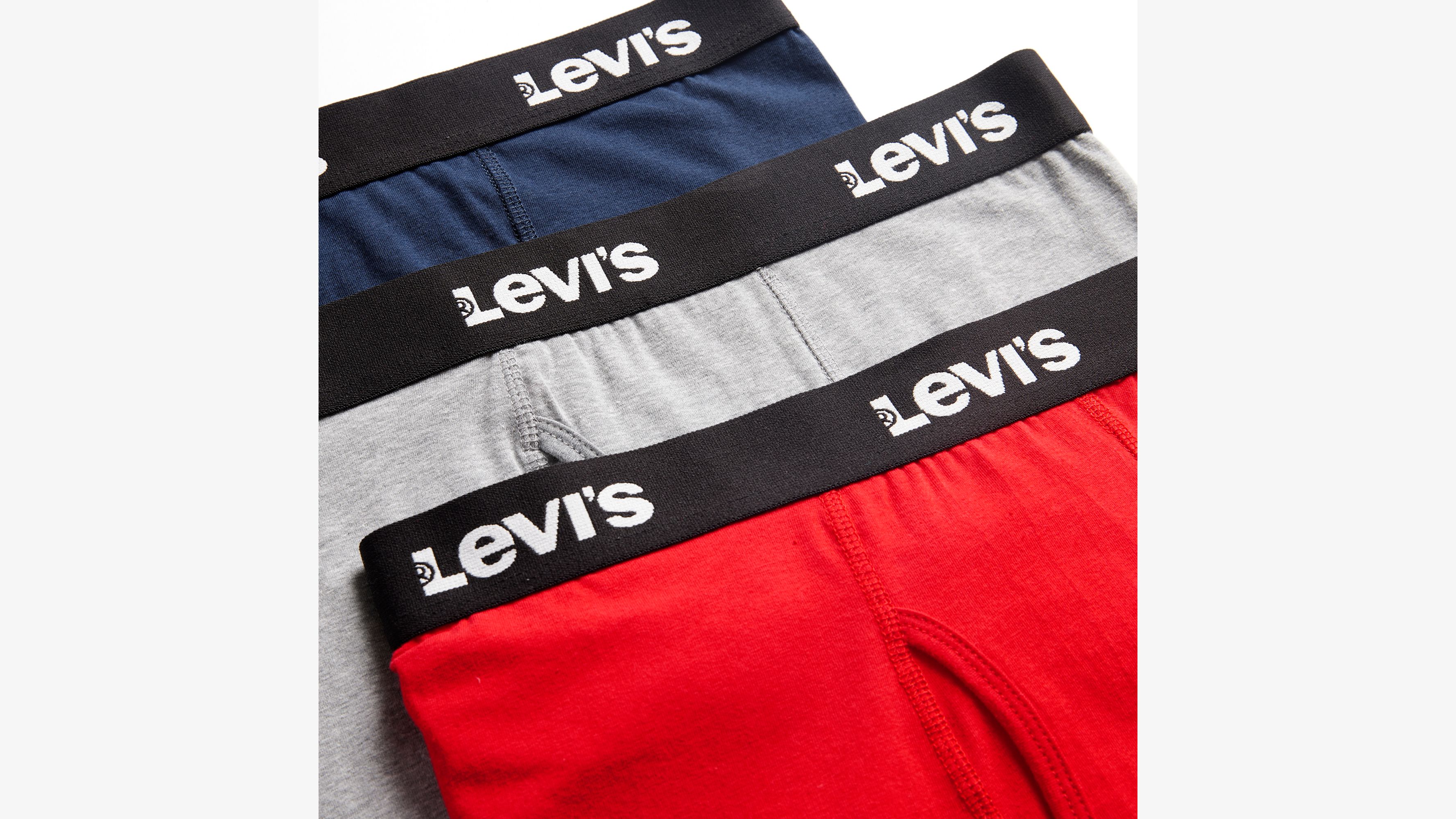 Levi's Men's 3 Pack High Comfort Cotton Stretch Boxer Brief - Size: Medium  & XL