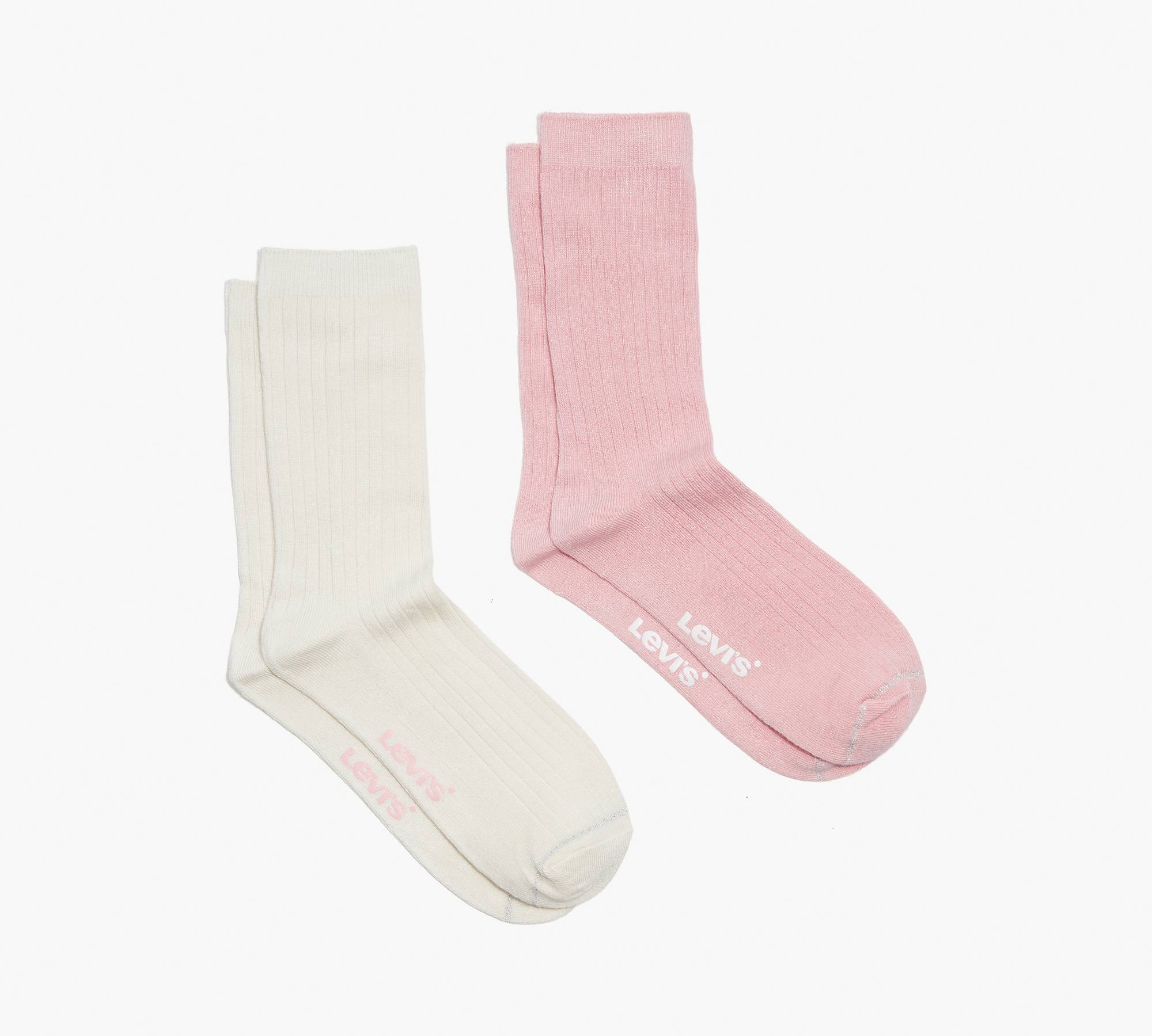 Ribbed Socks (2 Pack) - Pink | Levi's® US