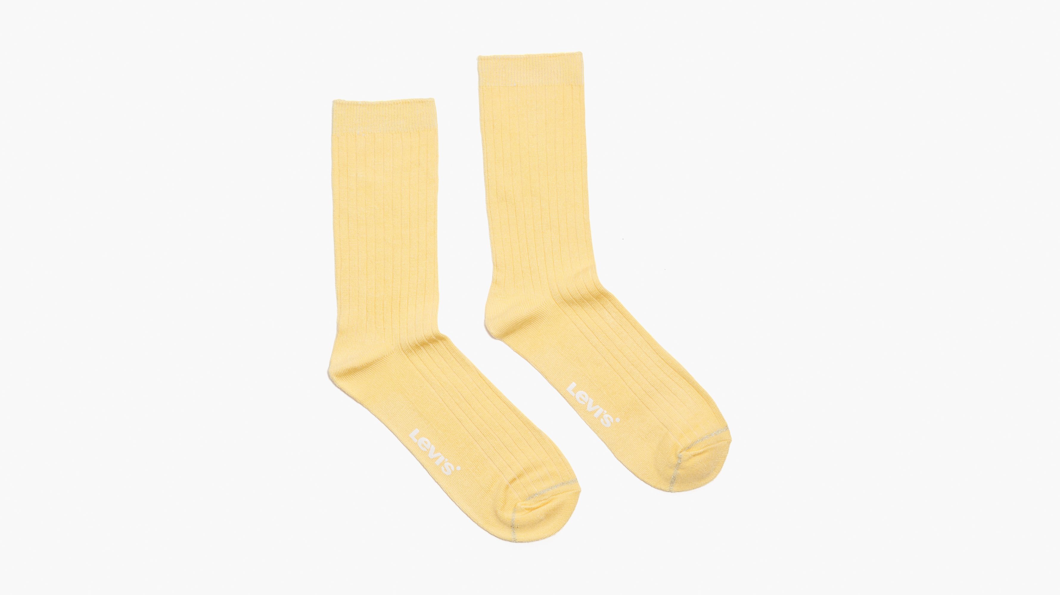 Ribbed Socks (2 Pack) - Yellow | Levi's® US