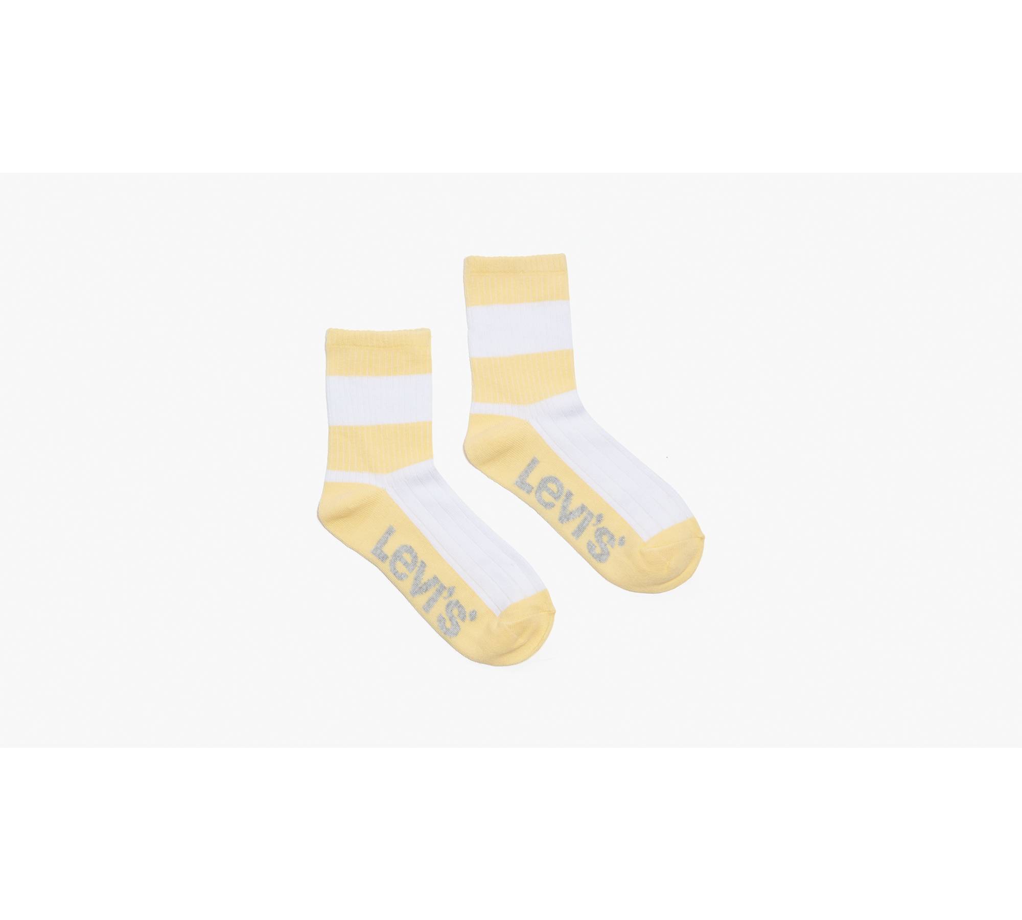 Rugby Stripe Short Sock (2 Pack) - Yellow | Levi's® US