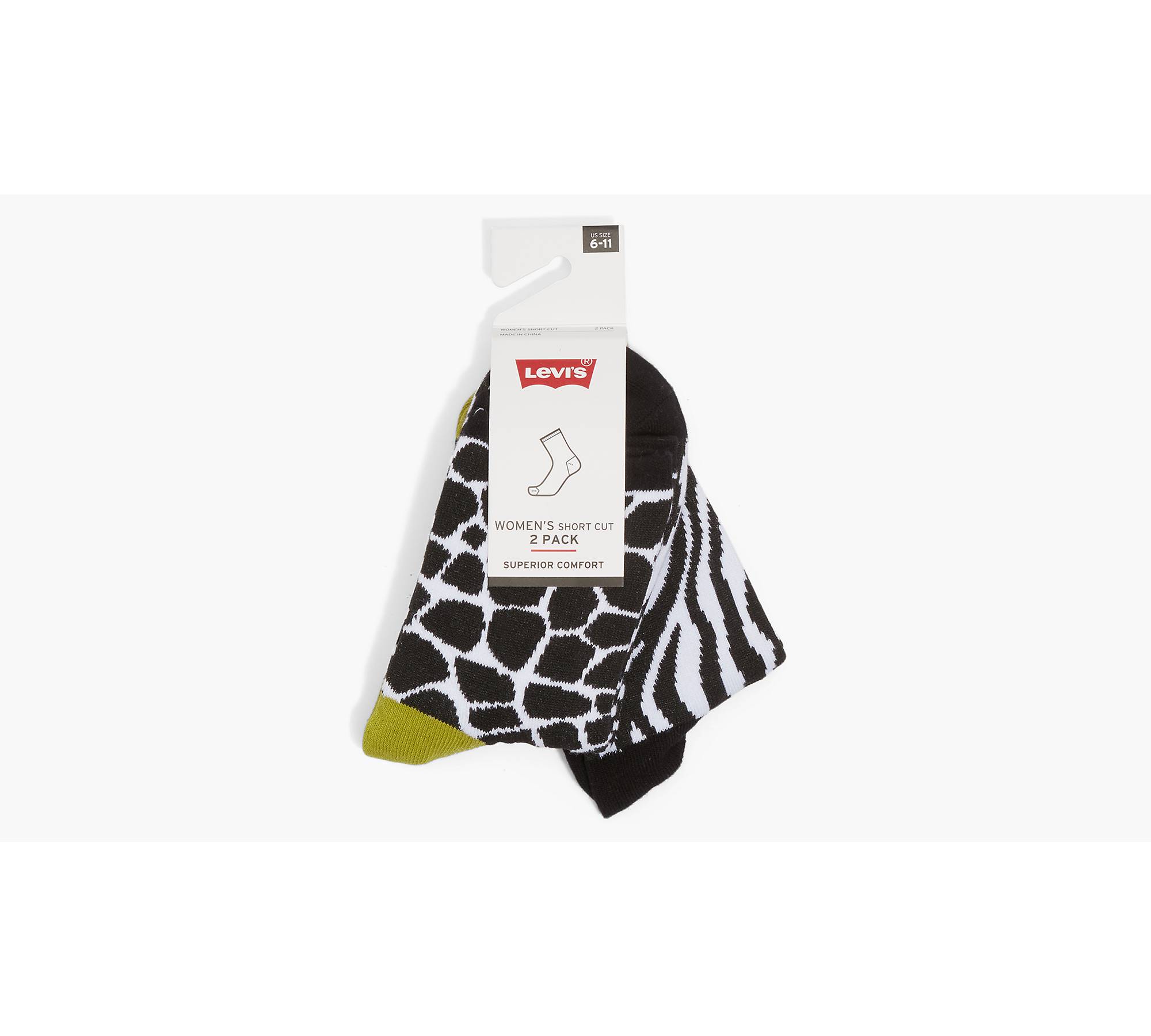 Safari Short Cut Socks (2 Pack) - Black | Levi's® US