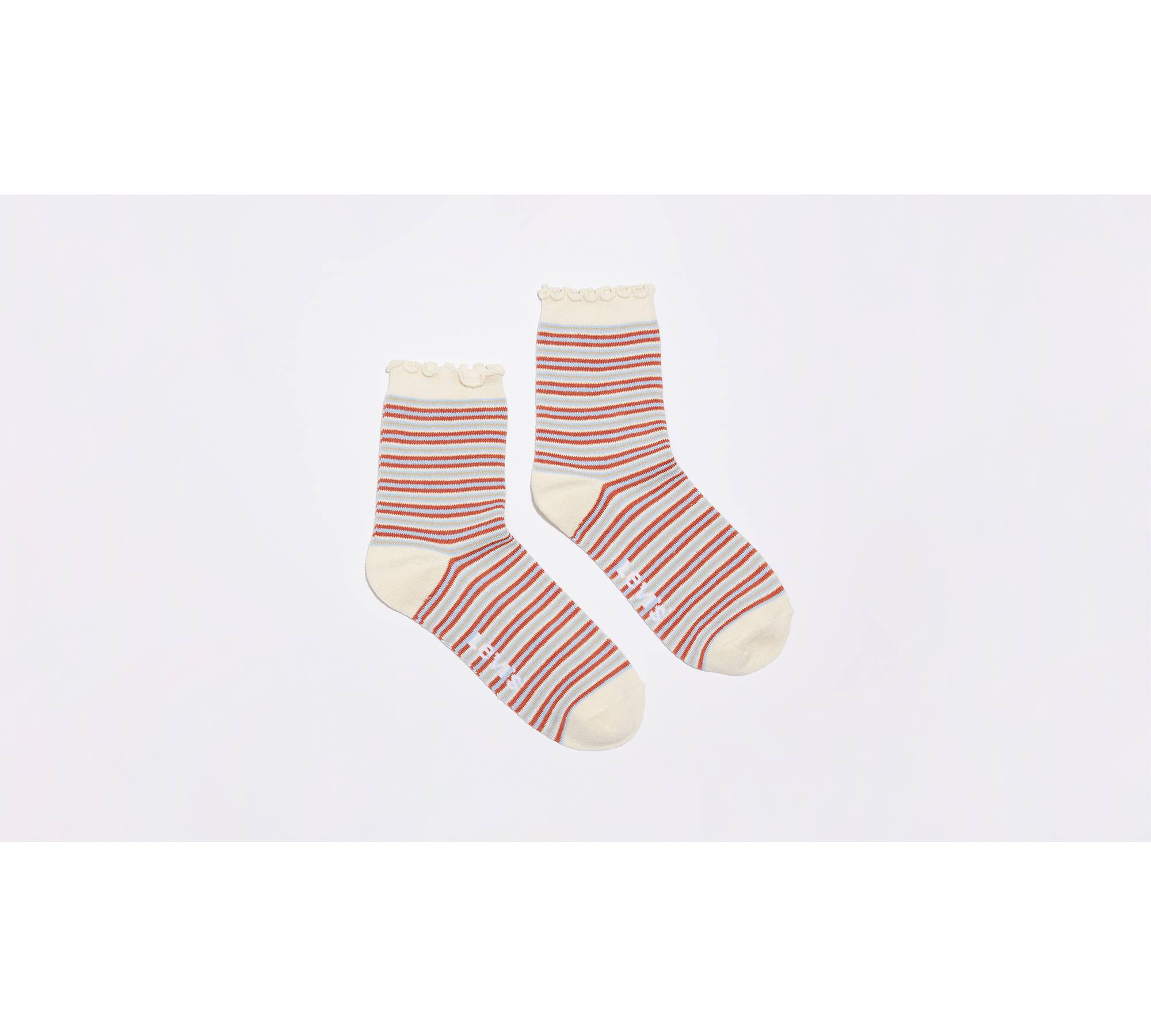 Double Stripes Short Cut Socks (3 Pack) - Brown | Levi's® US