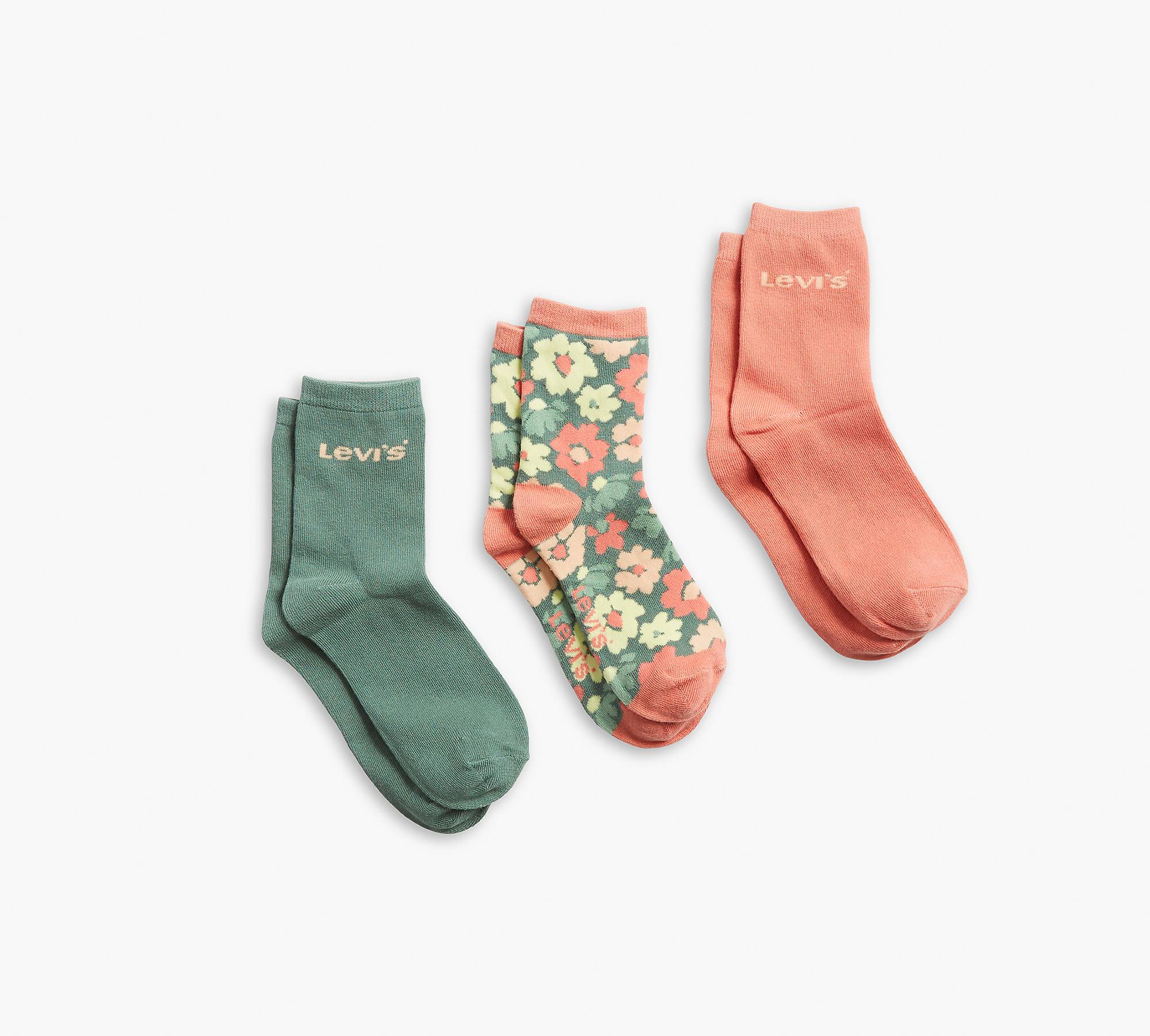 Vida Floral Short Socks (3 Pack) 1