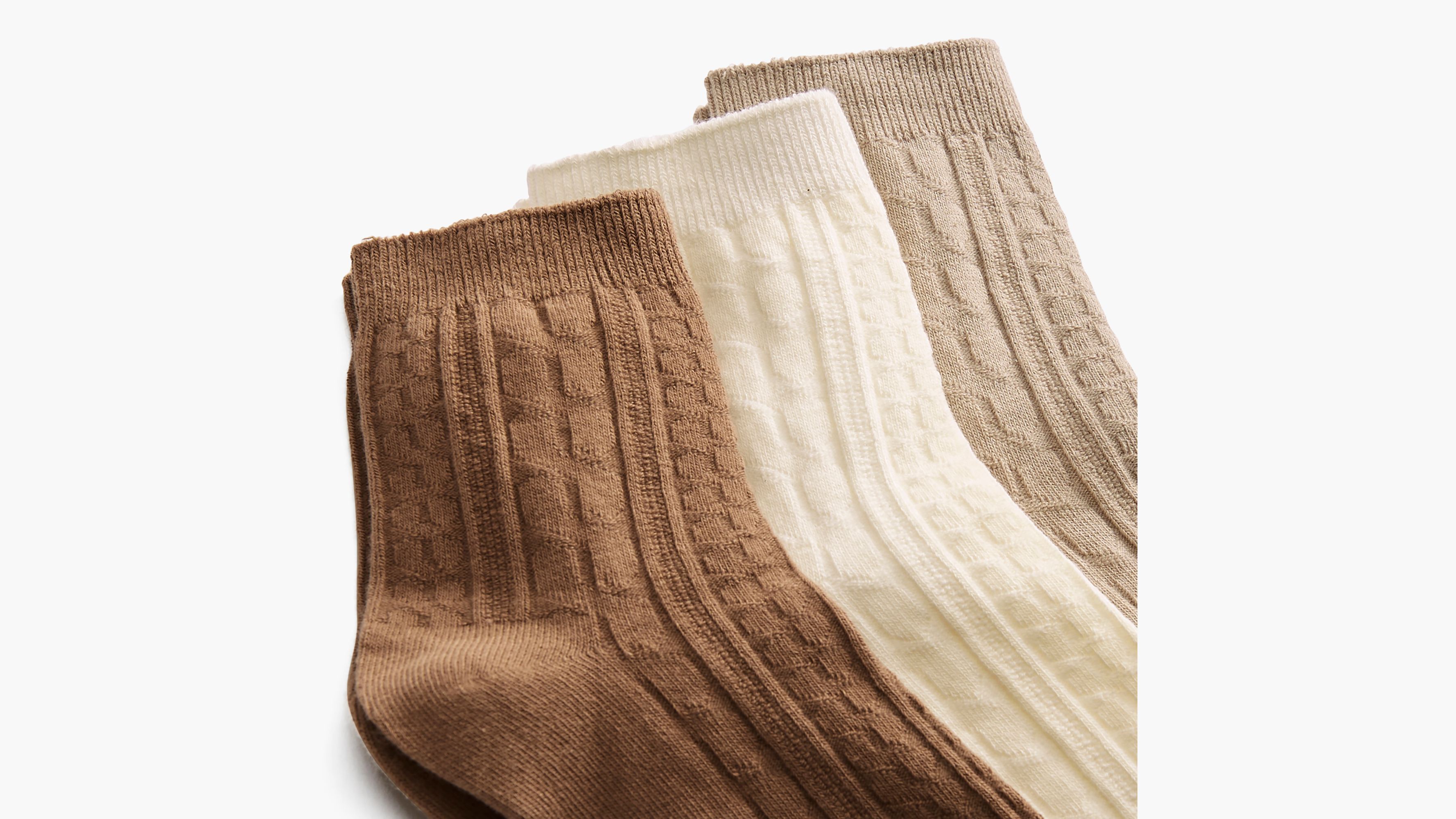 Cable Knit Short Socks 2