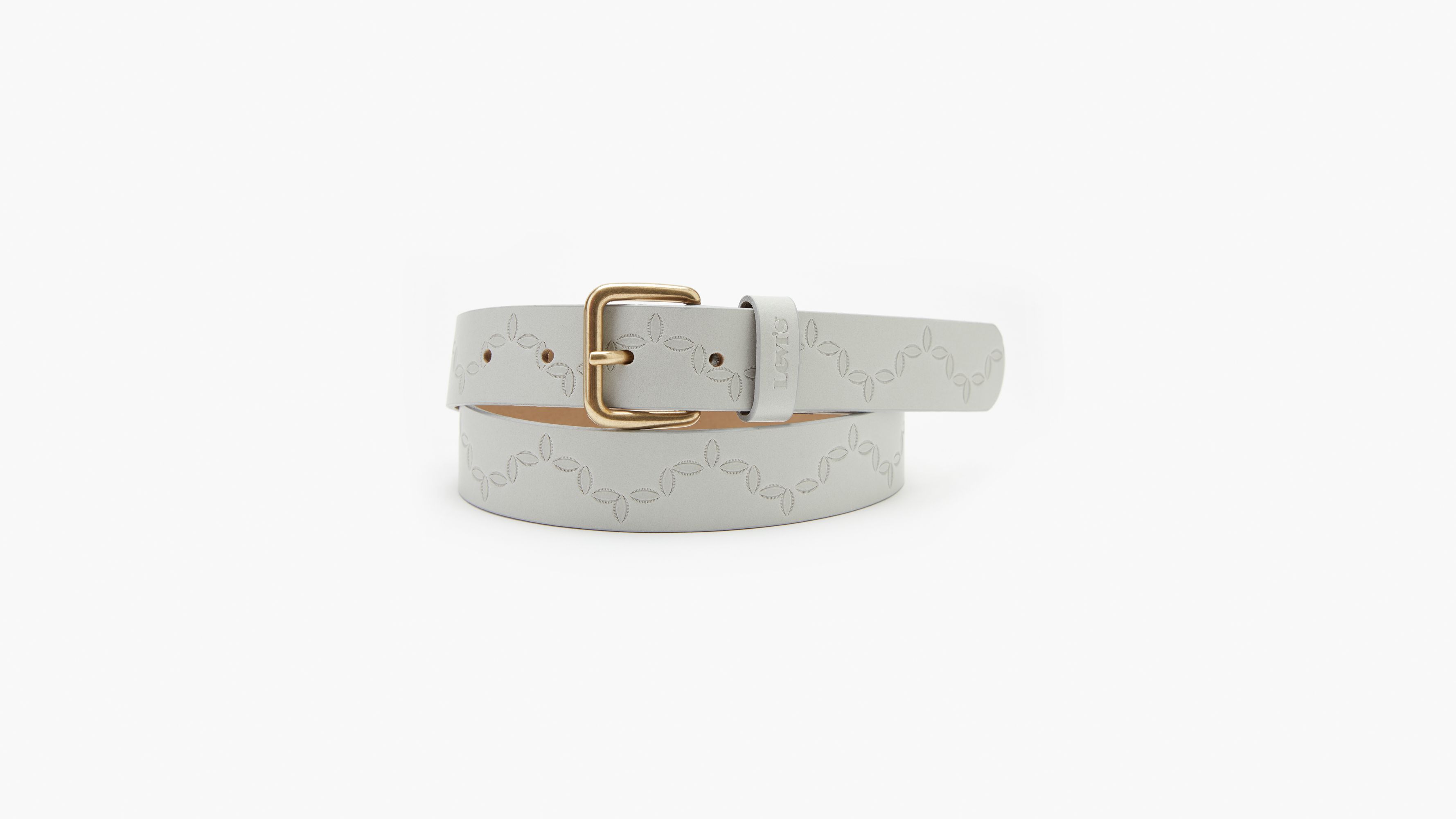 Abstract Leaf Embossed Belt 1