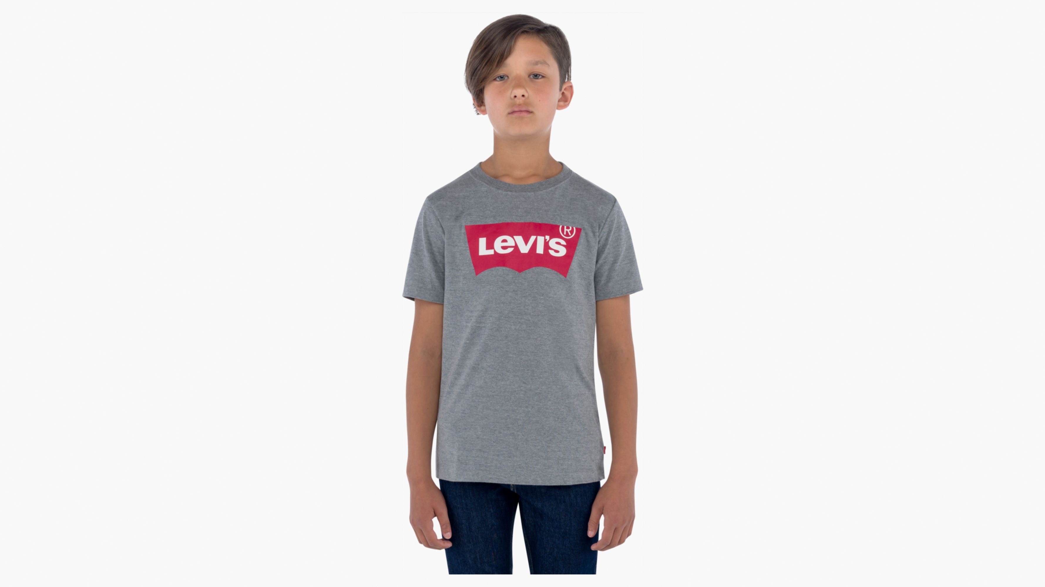 Levi's® Long Sleeve Baseball Tee Big Boys S-xl - Red