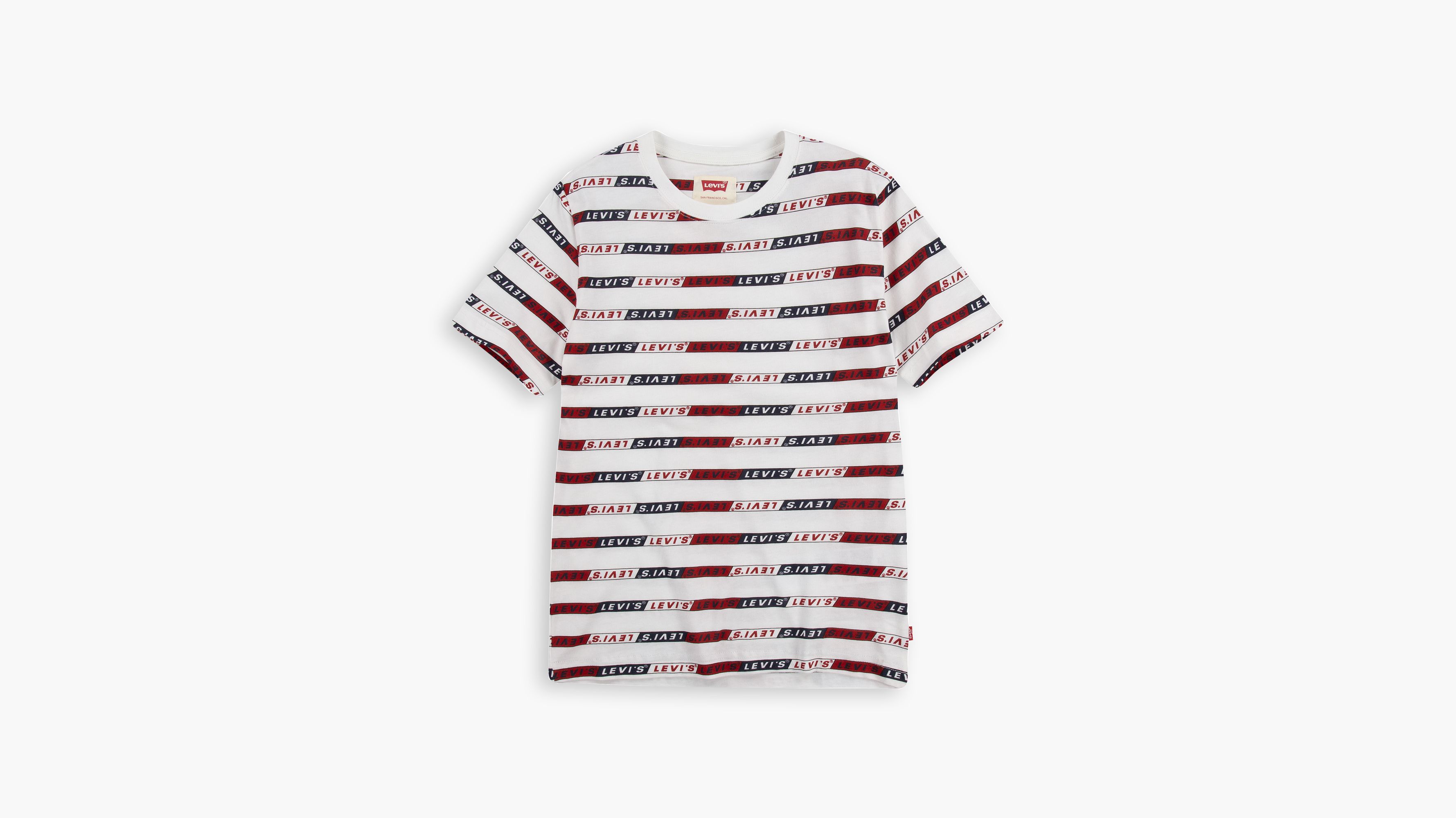 levi's red and white shirt