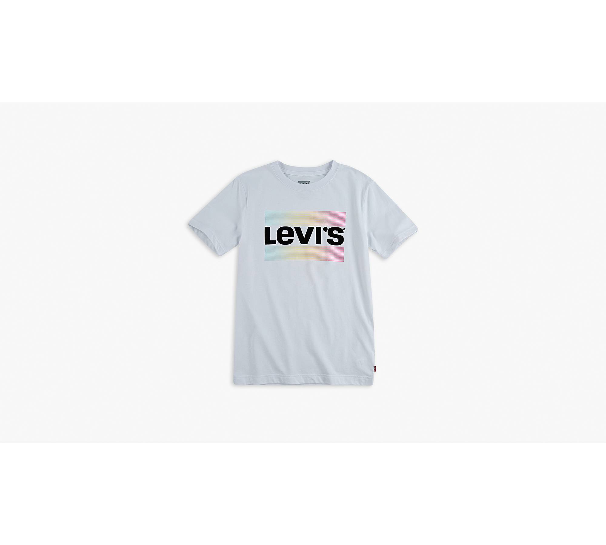 Little Boys 4-7x California Sportswear Logo Tee Shirt - White | Levi's® US