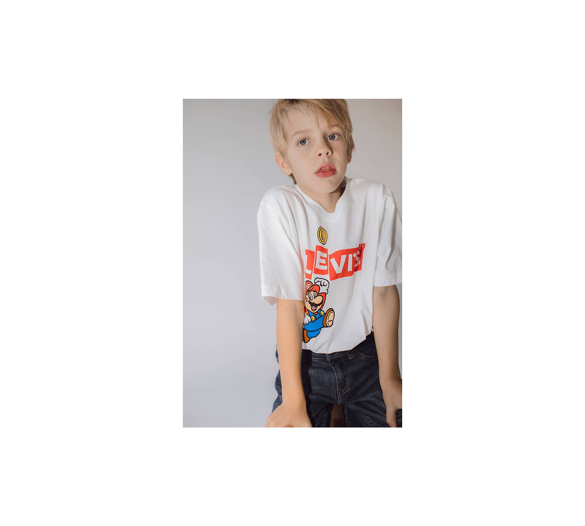 Toddler Boys 2t-4t Tee Shirt Levi's® X Super Mario - White