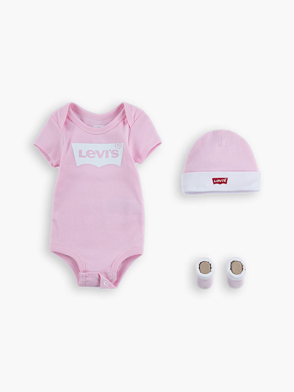 Baby 0-6M Levi's® Classic Logo Onesie Giftset 1
