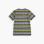 Big Boys S-XL Striped Neon Graphic Tee Shirt 2