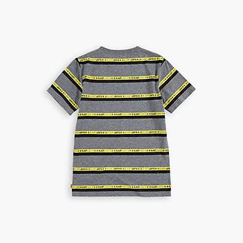 Big Boys S-XL Striped Neon Graphic Tee Shirt 2