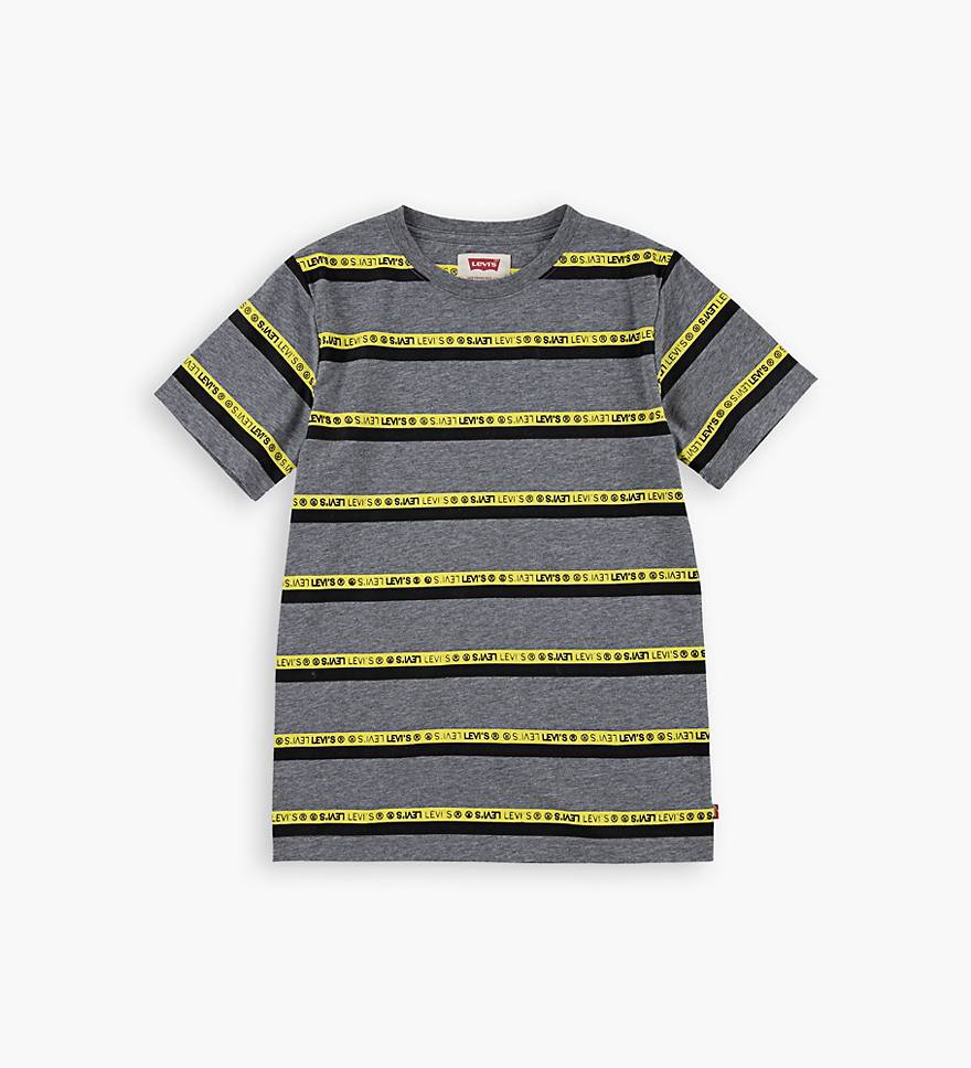 Big Boys S-XL Striped Neon Graphic Tee Shirt 1
