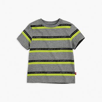 Toddler Boys 2T-4T Striped Neon Tee Shirt 1