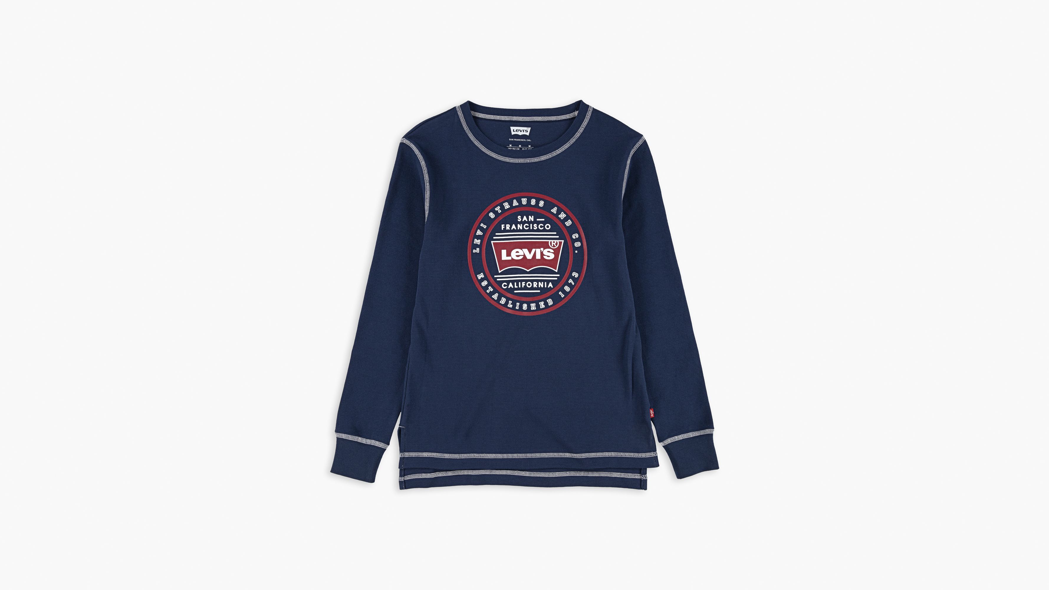 levis waffle crewneck