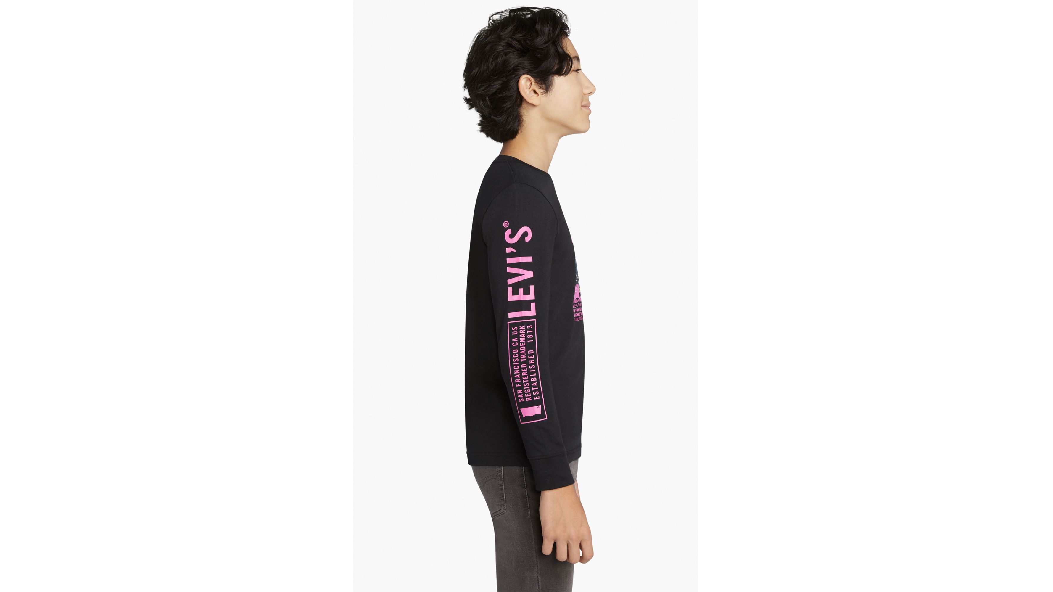 Levi's® Premium Goods Long Sleeve Tee Big Boys S-XL 3