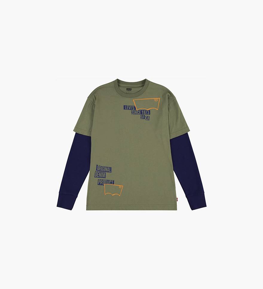 Long Sleeve 2fer T-shirt Little Boys 4-7 - Green | Levi's® US