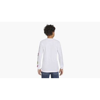 Levi's® Sprayed Logo Long Sleeve T-shirt Big Boys 8-20 - White 
