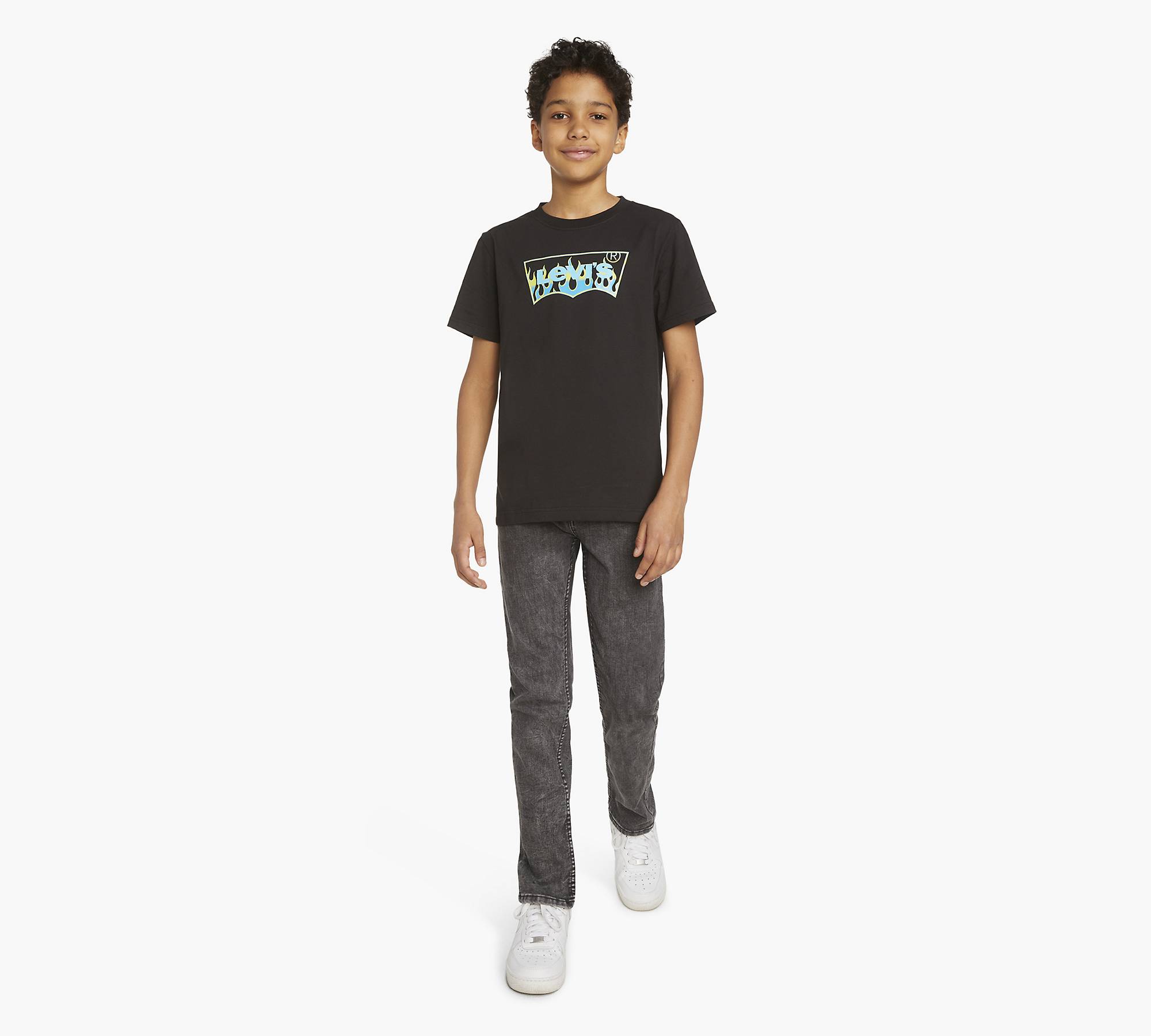 Levi's® Flame Batwing Logo T-Shirt Big Boys 8-20 1