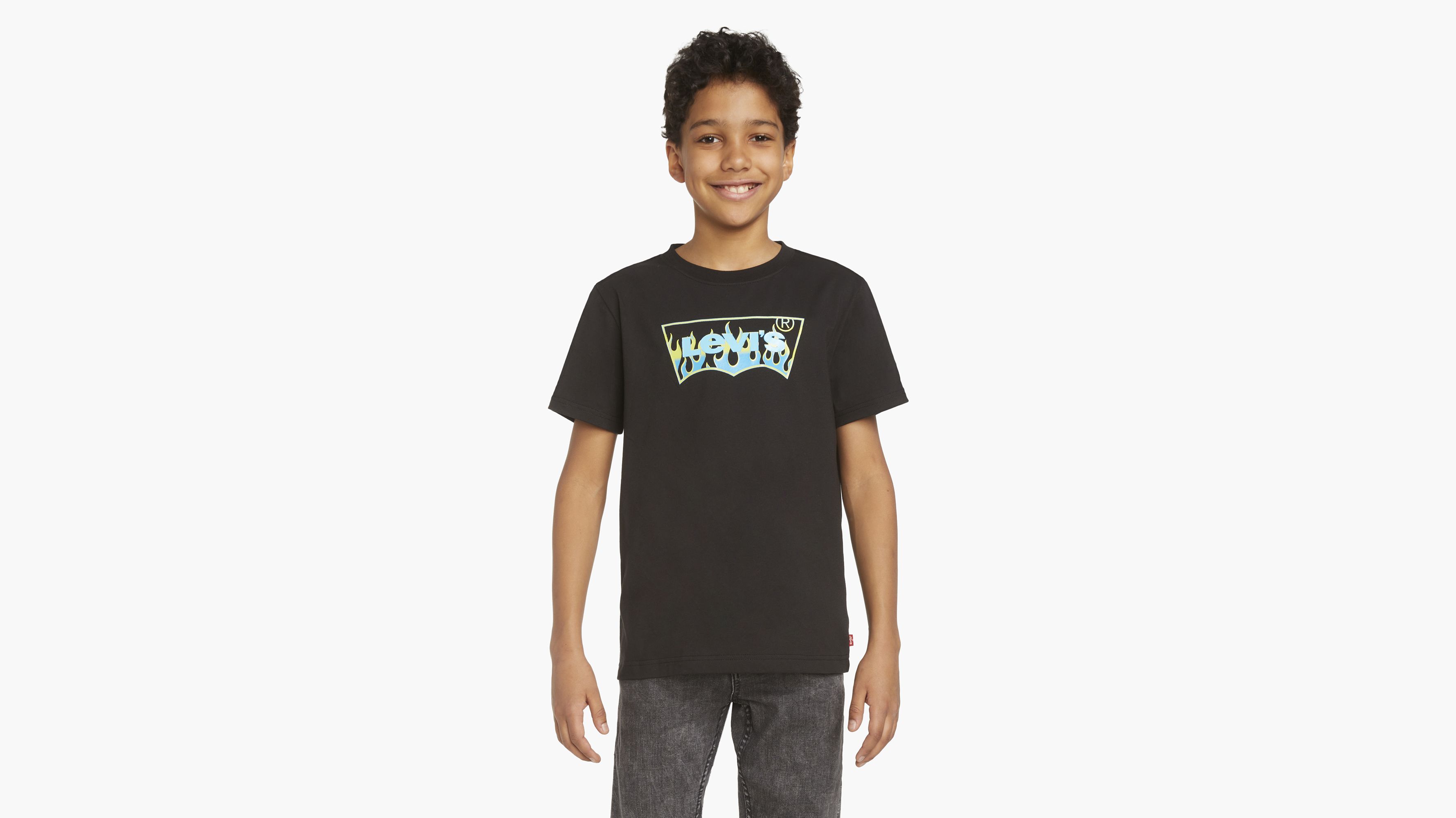 Levi's® Flame Batwing Logo T-Shirt Big Boys 8-20 2
