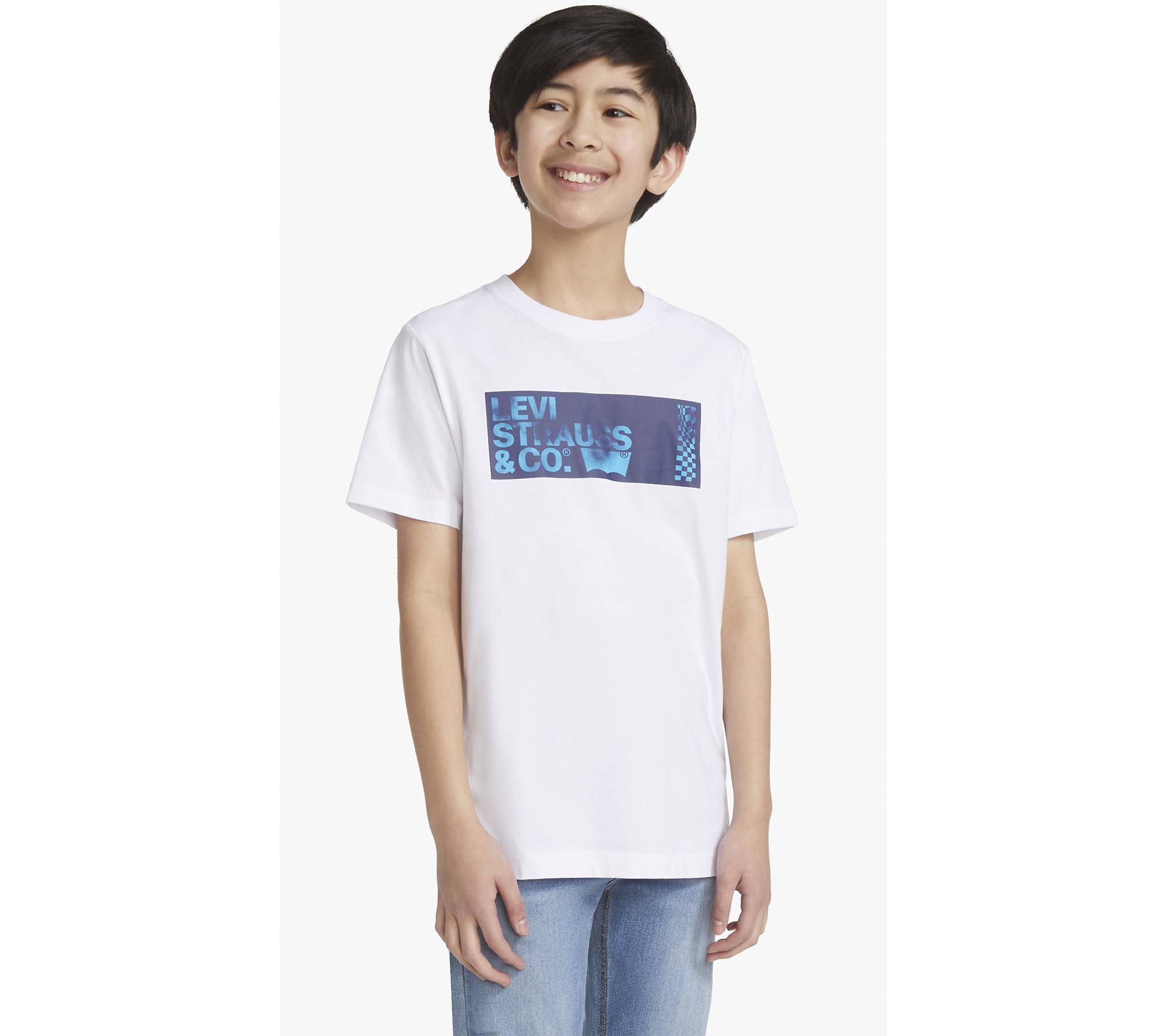 Levi's® Haze Effect Logo T-Shirt Big Boys 8-20 1