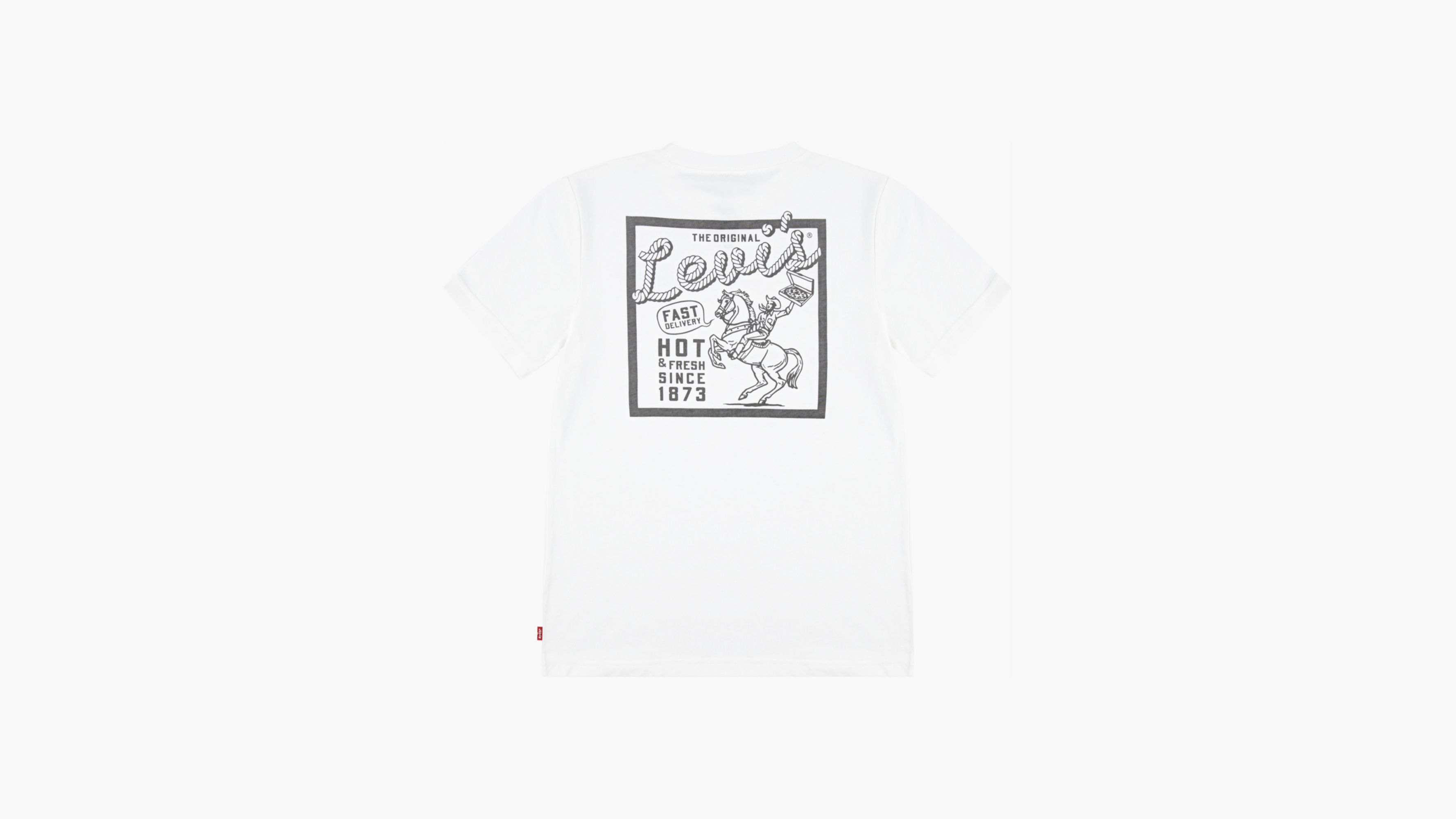 Pizza Delivering Cowboy Tee Big Boys Sxl White Levi's® US