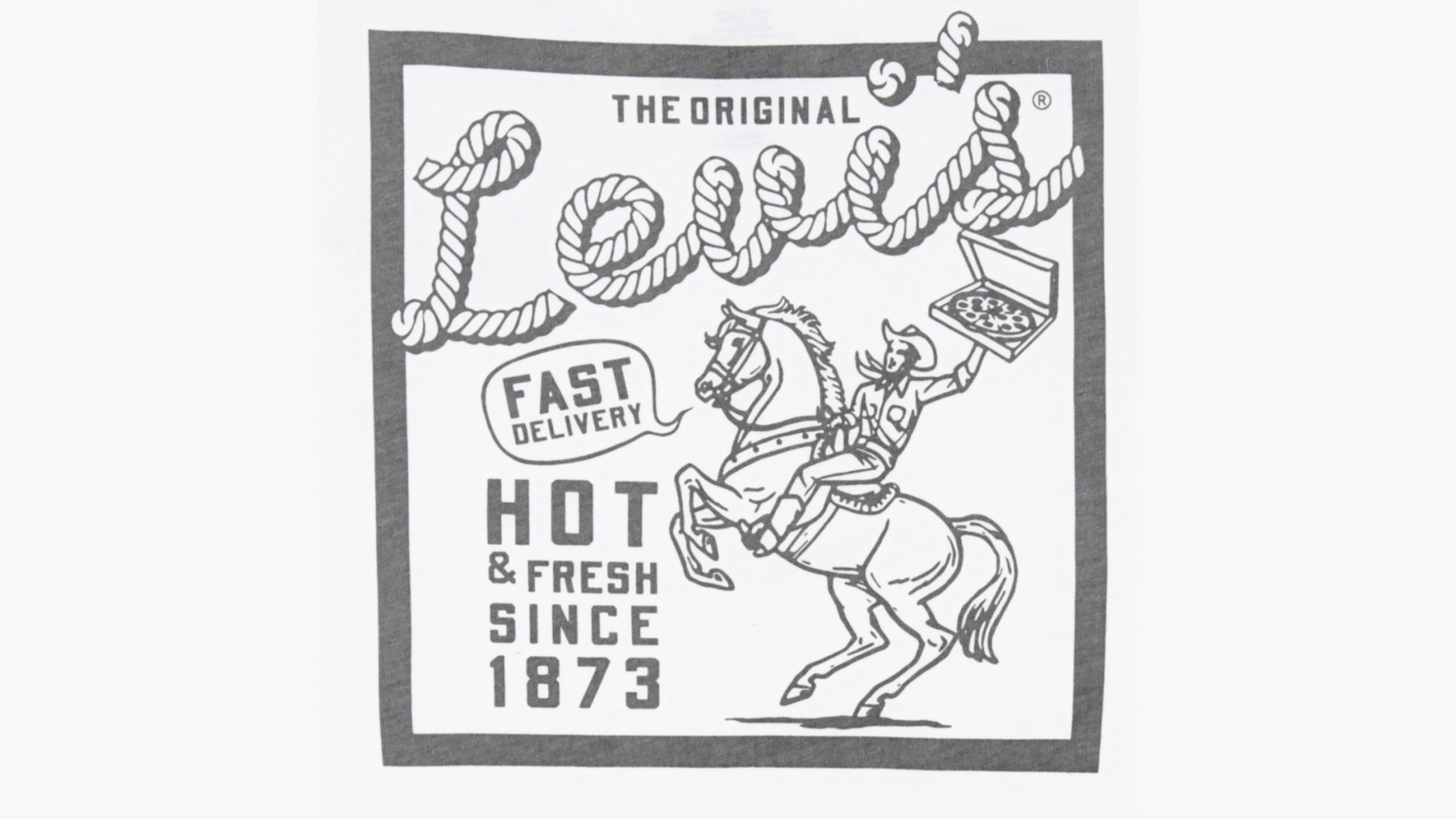 Pizza Delivering Cowboy Tee Big Boys Sxl White Levi's® US