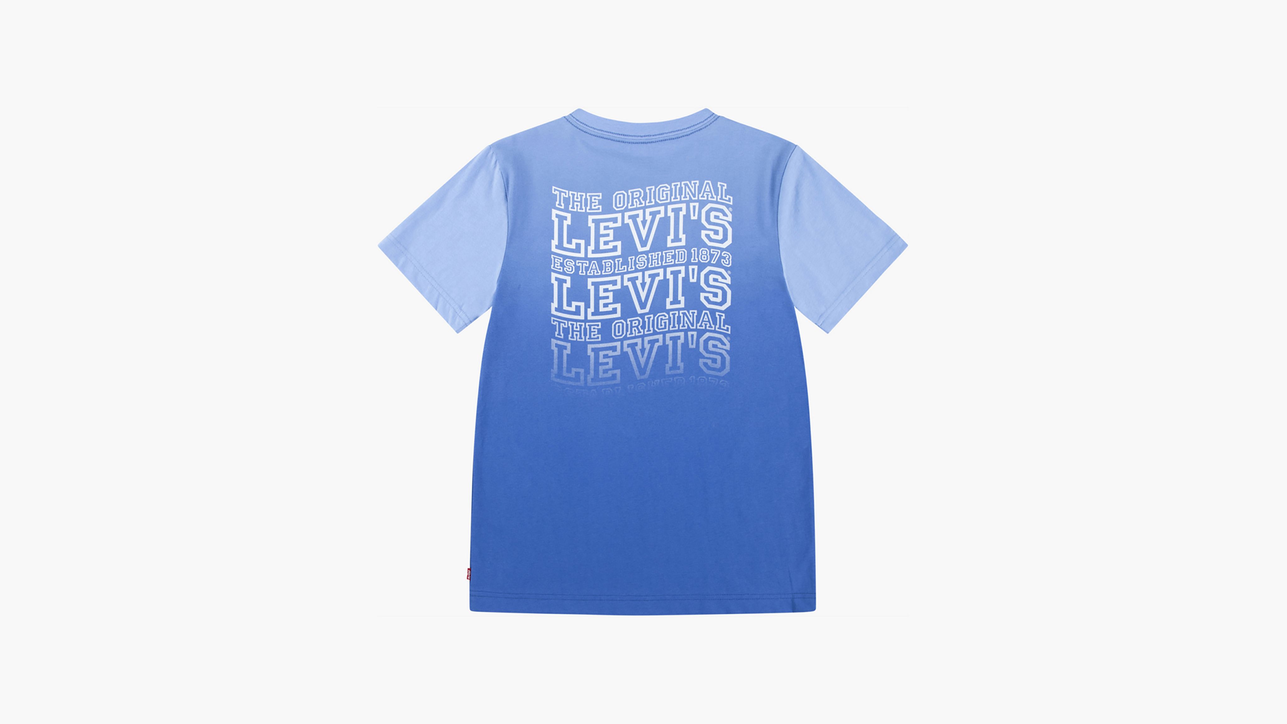 Wavy Logo Tee Big Boys S-XL 2