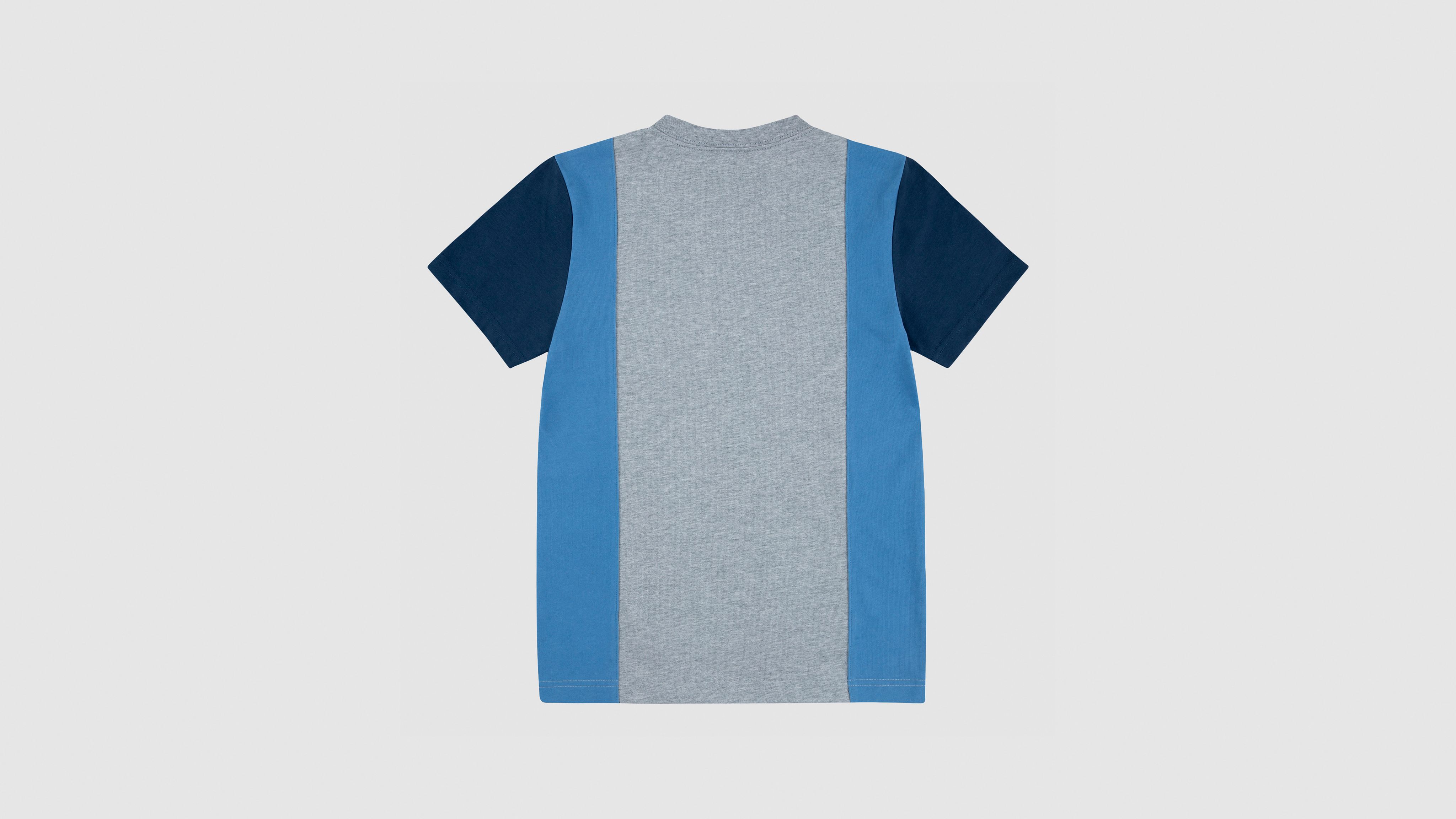 Levi's Tri Colorblock Tee Big Boys S-xl T-shirt Xl In Blue