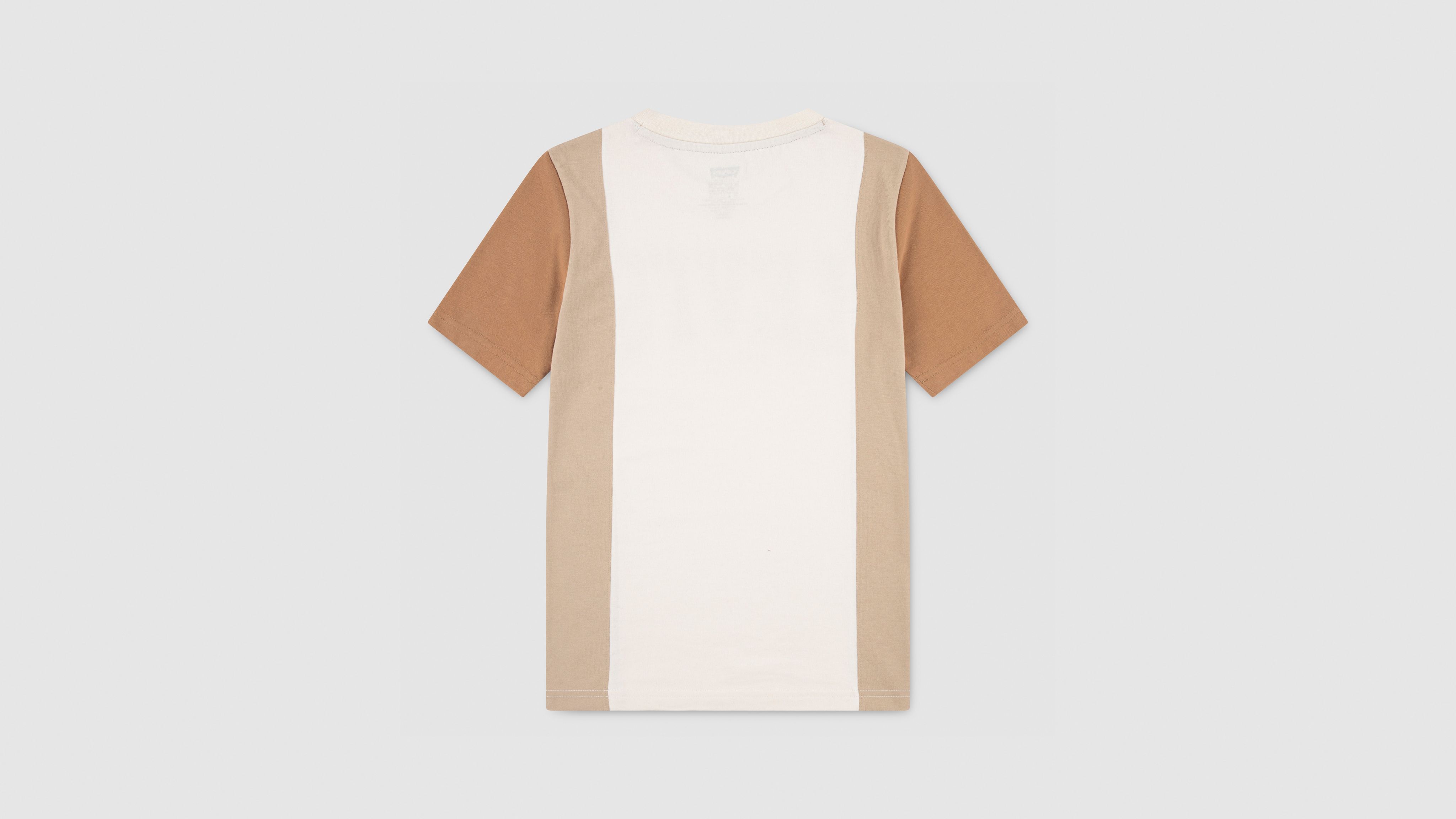 Levi's Levis Tri Colorblock Tee Big Boys S-xl T-shirt Xl In Neutral