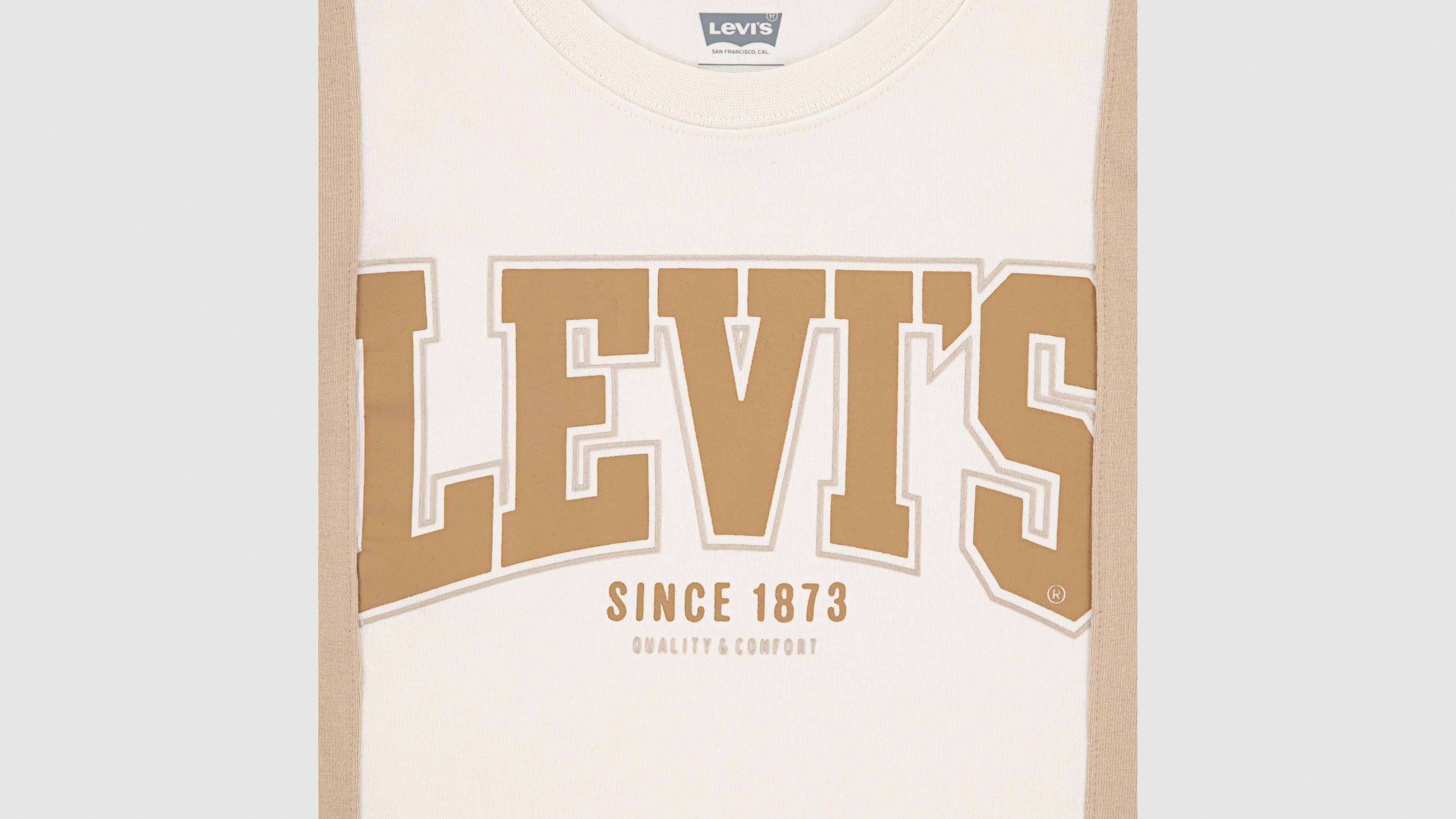 Levi's Levis Tri Colorblock Tee Big Boys S-xl T-shirt Xl In Neutral