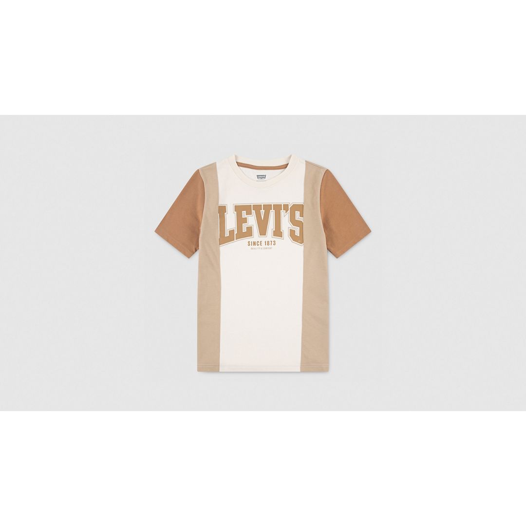 Levi's Levis Tri Colorblock Tee Big Boys S-xl T-shirt Xl In Neutral