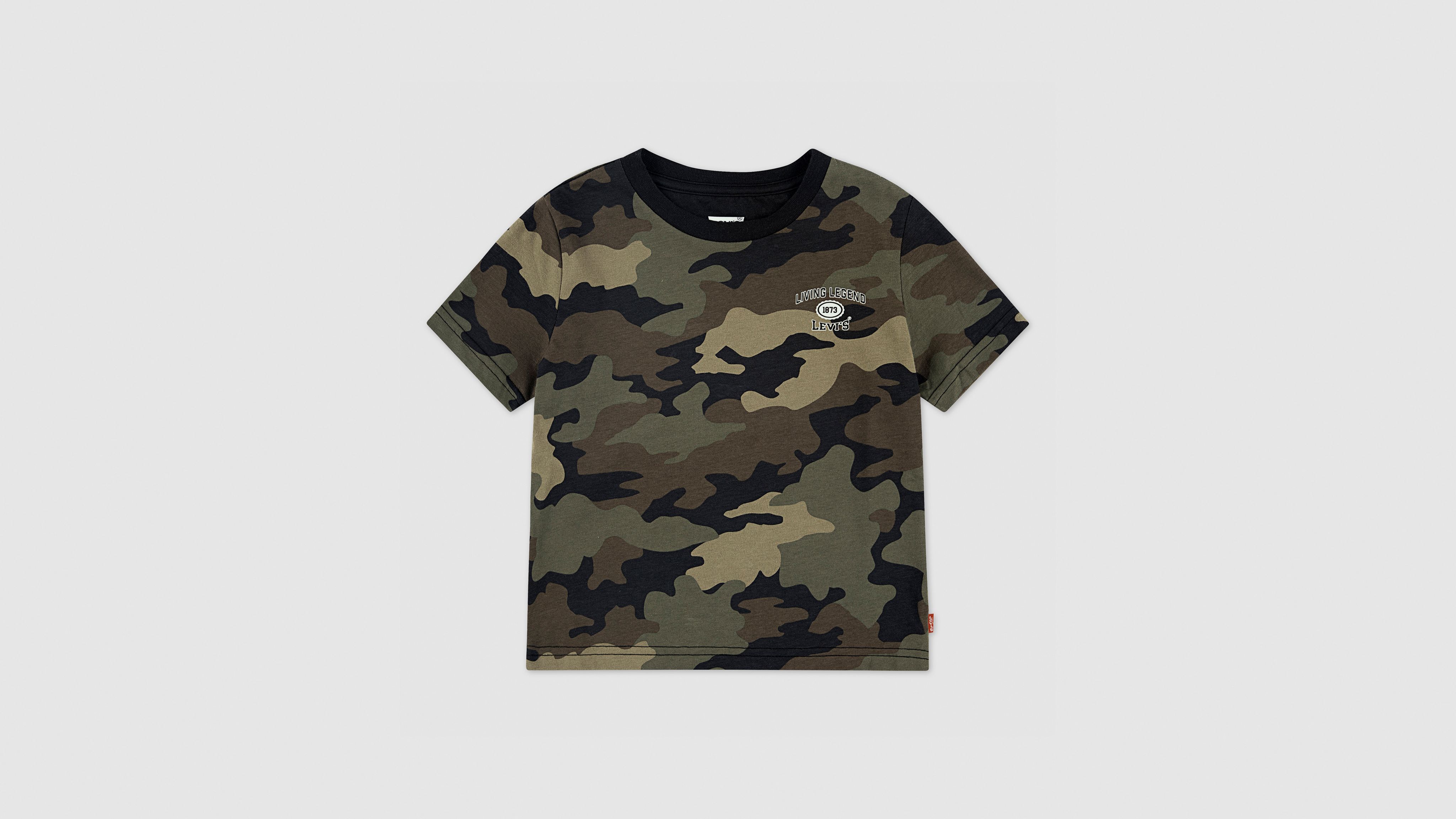 Levi's Levis Camo Covered Tee Toddler Boys 2t-4t T-shirt 3t In Green