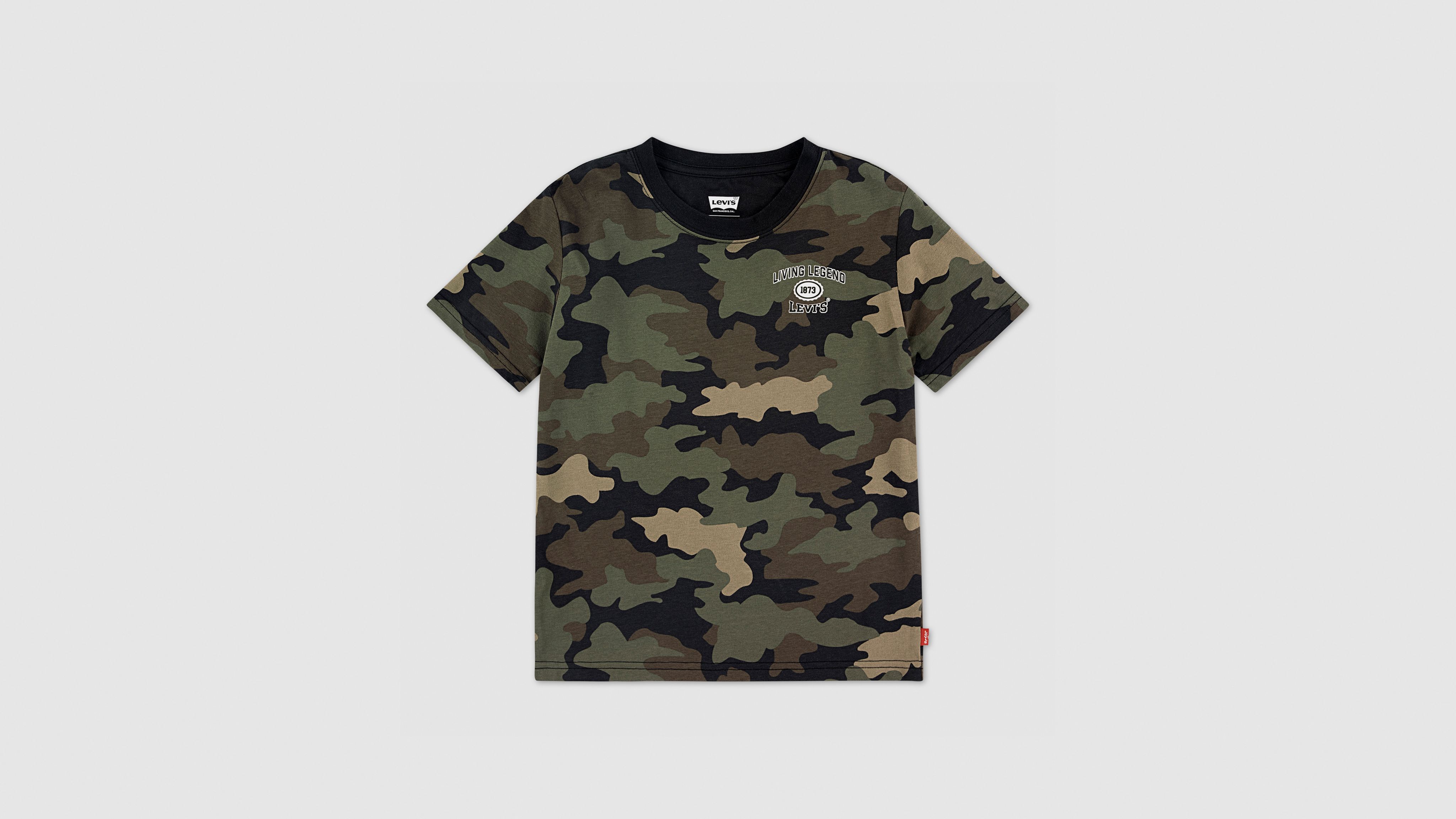 Camo Covered Tee Little Boys 4-6X 12