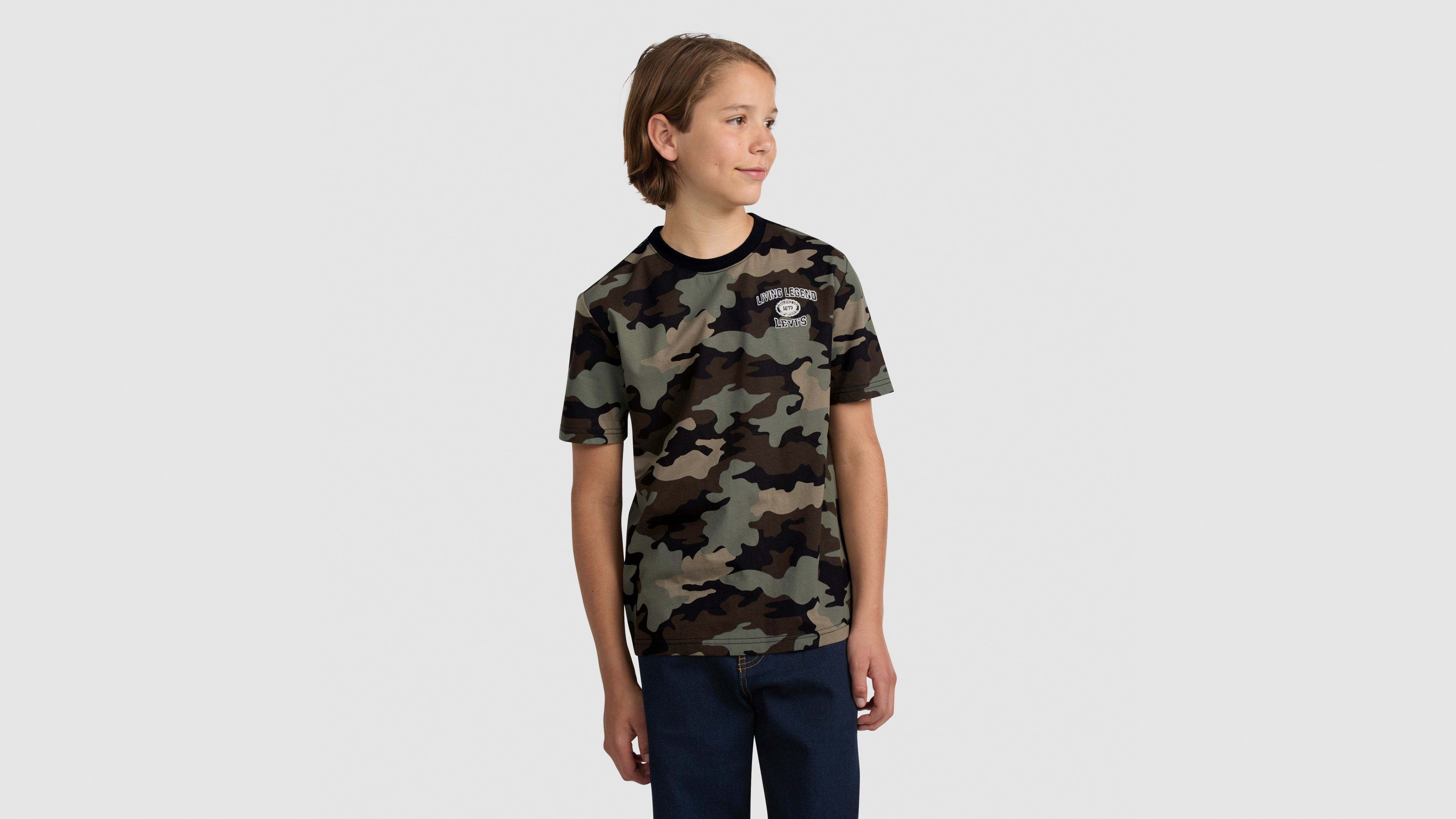 Camo Covered Tee Big Boys S-XL 5