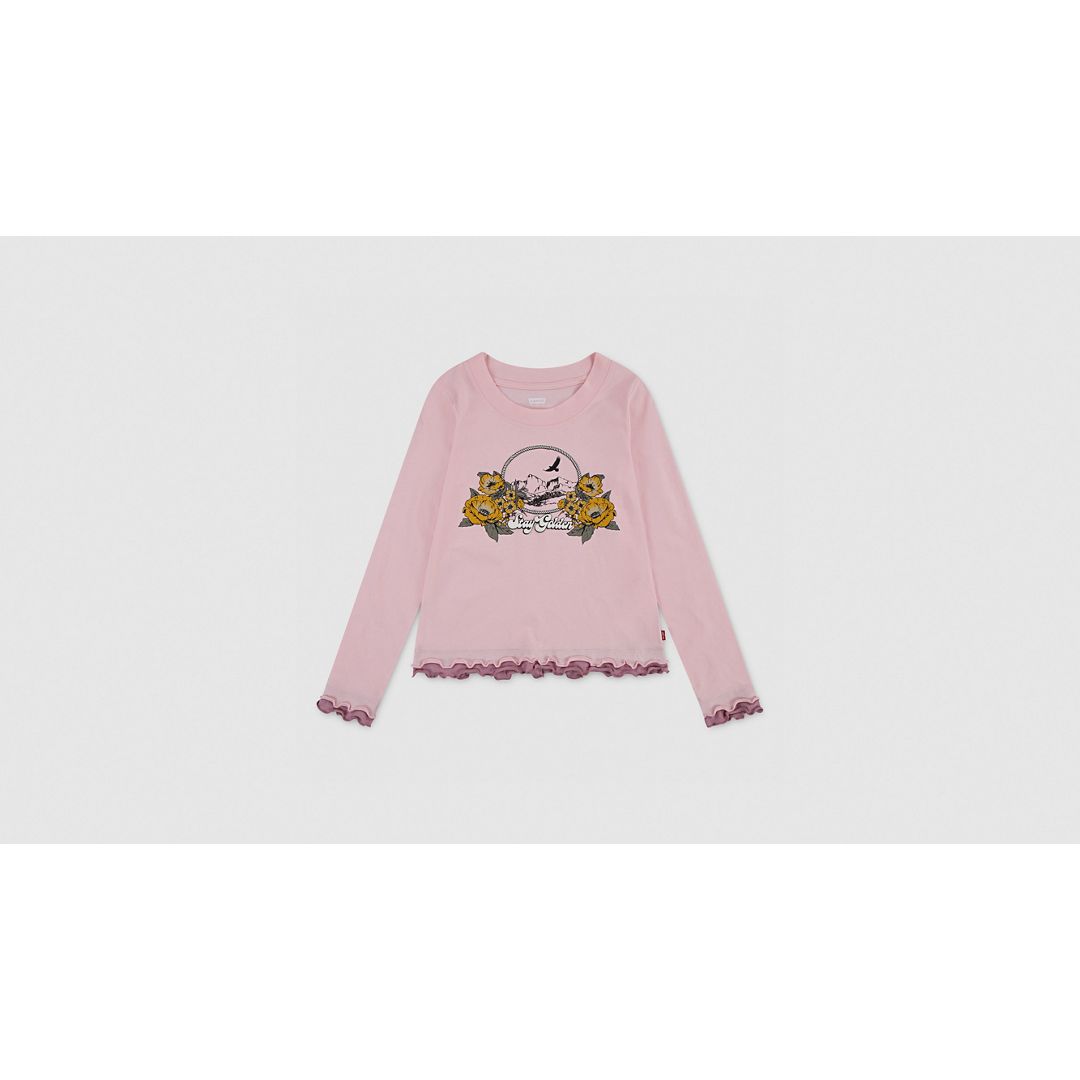 Levi's Saddle Up Ls Tee Big Boys S-xl T-shirt L In Pink