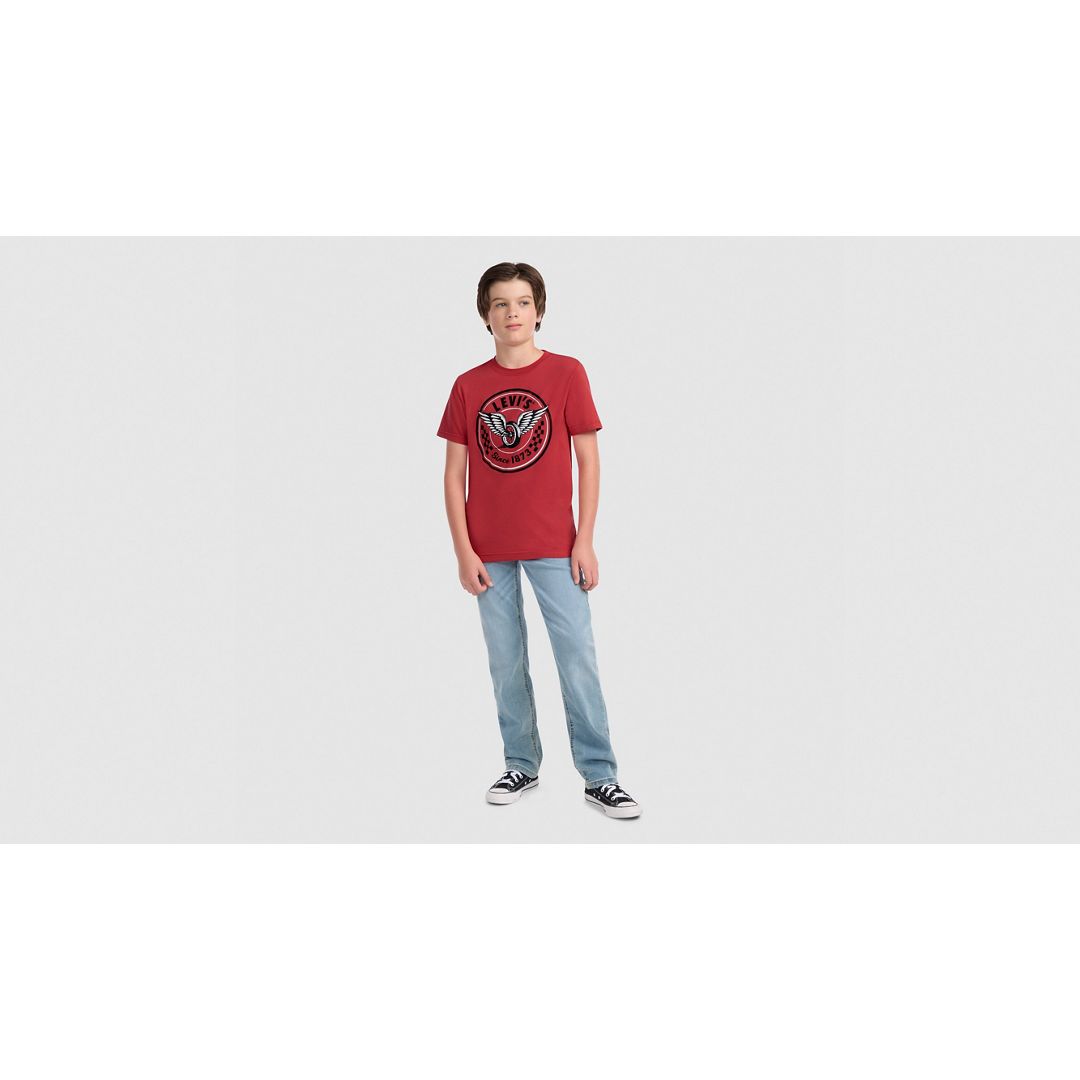 Levi's Levis Pedal To The Metal Tee Big Boys S-xl T-shirt Xl In Red