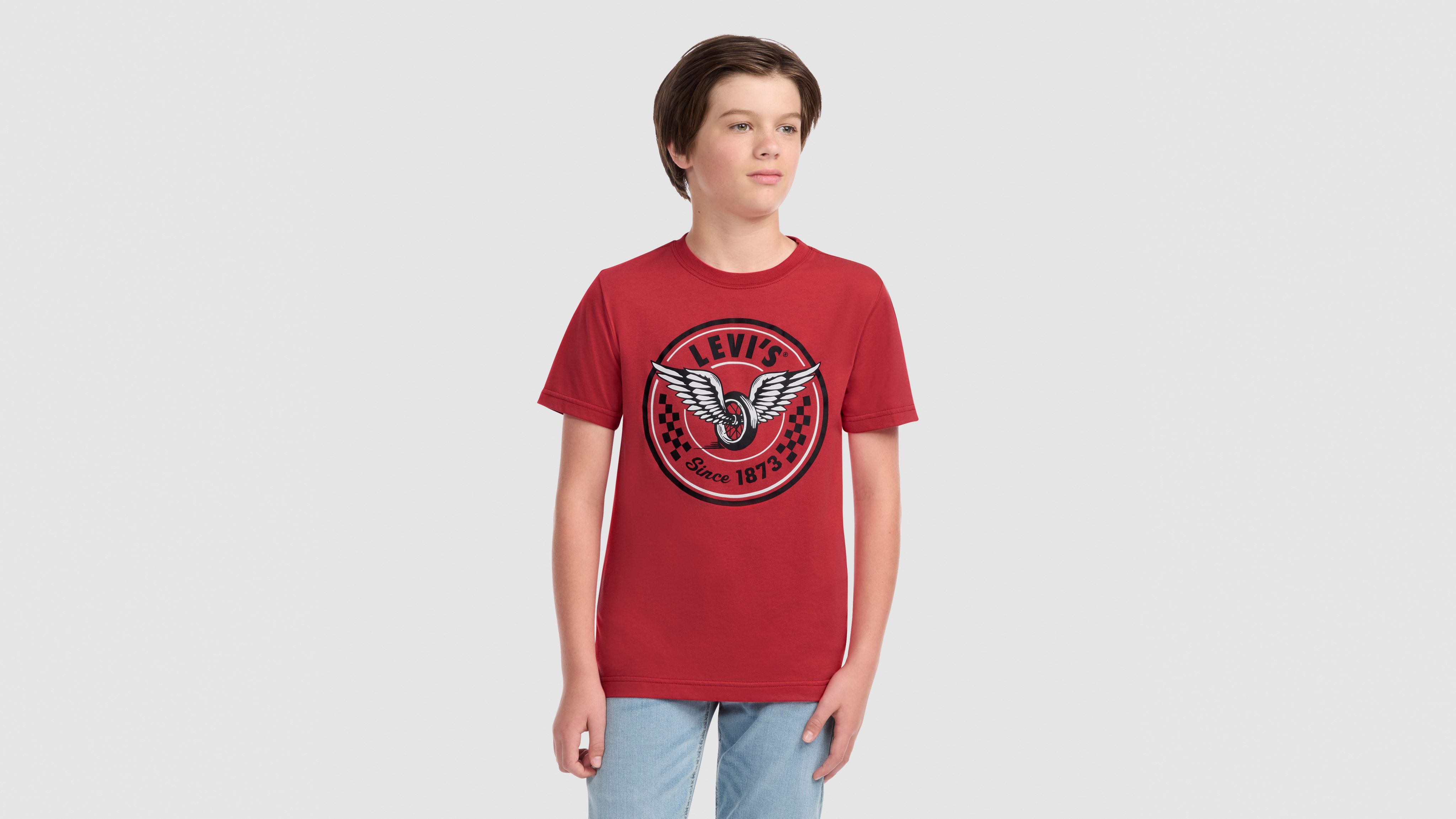 Levi's Levis Pedal To The Metal Tee Big Boys S-xl T-shirt Xl In Red
