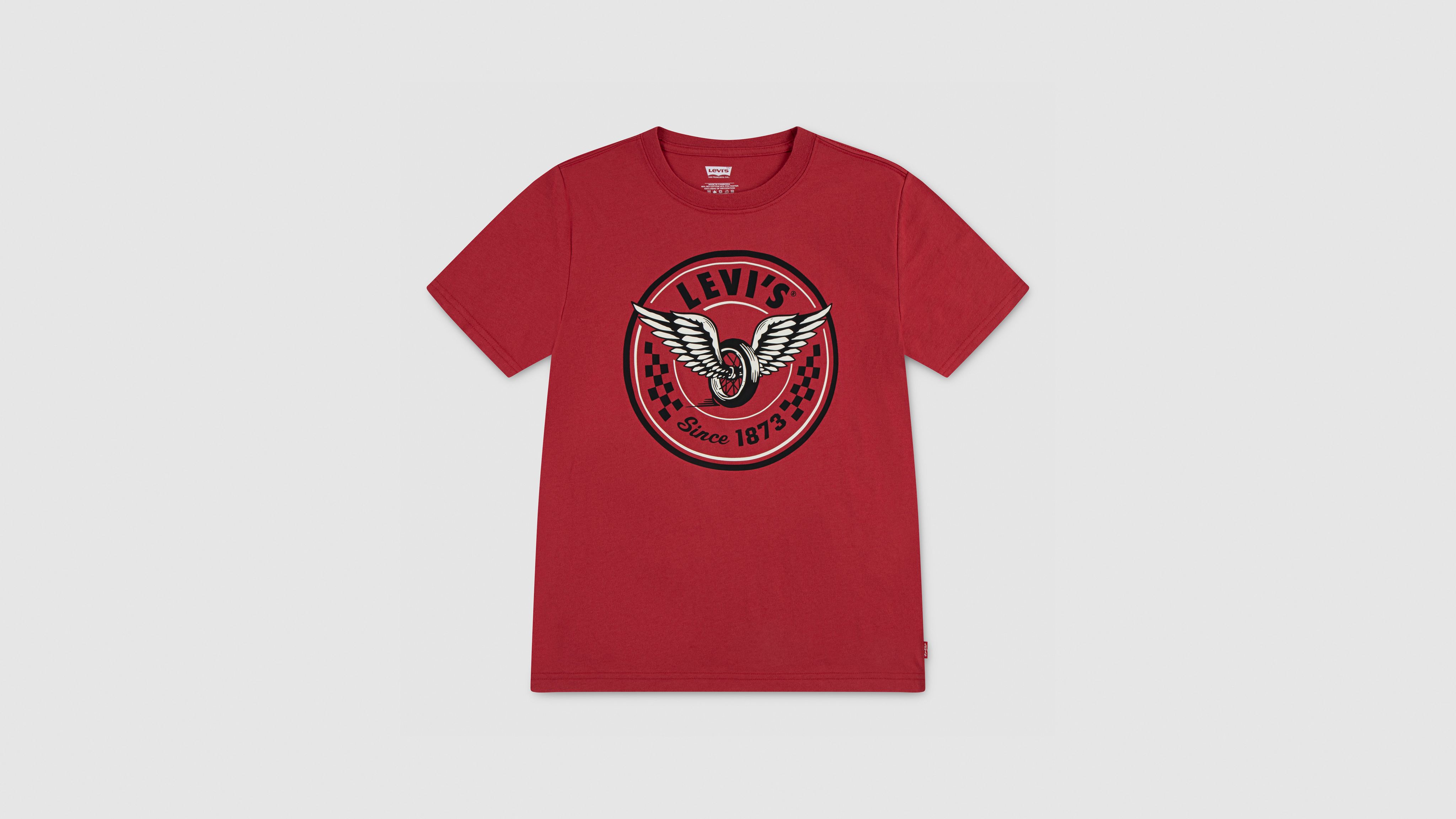 Levi's Levis Pedal To The Metal Tee Big Boys S-xl T-shirt Xl In Red