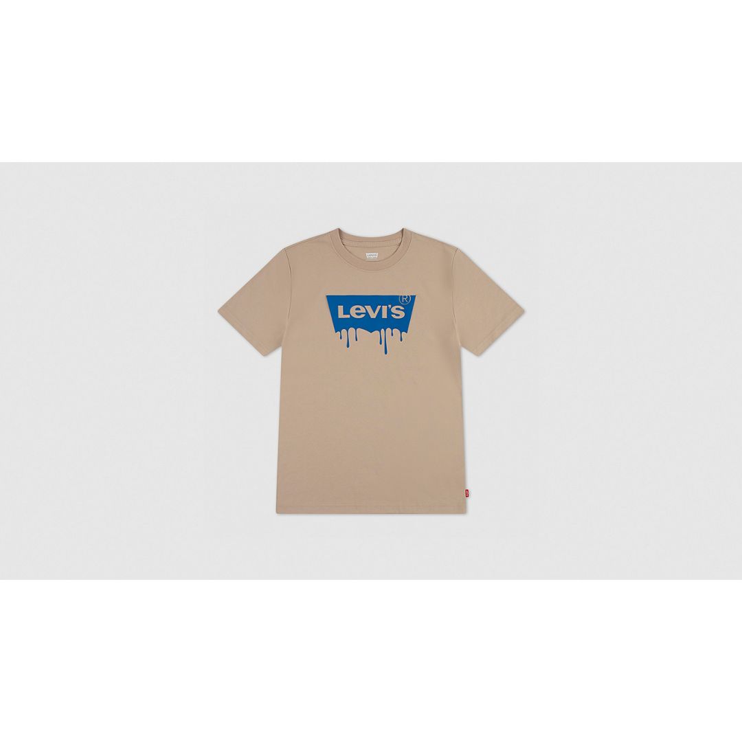 Levi's Dripped In Levis Tee Big Boys S-xl T-shirt L In Brown